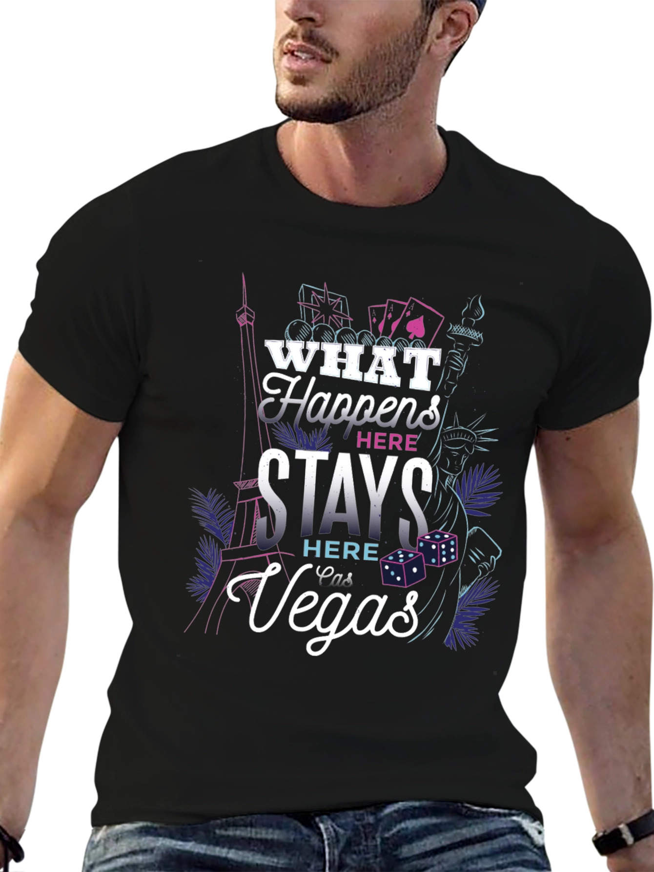 What Happens In Vegas Graphic T-Shirt