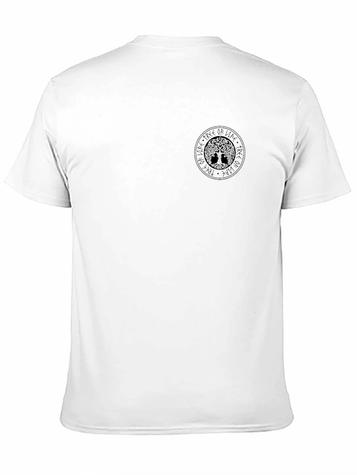 Mens Black Yggdrasil Tree of Life Graphic Tee