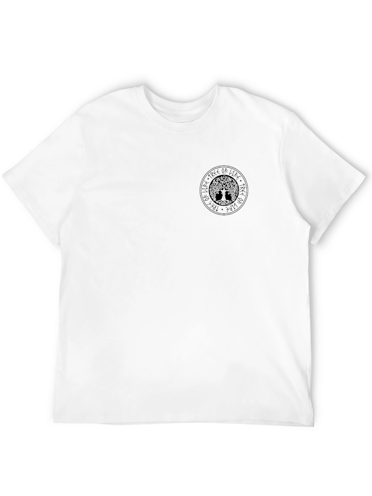Mens Black Yggdrasil Tree of Life Graphic Tee