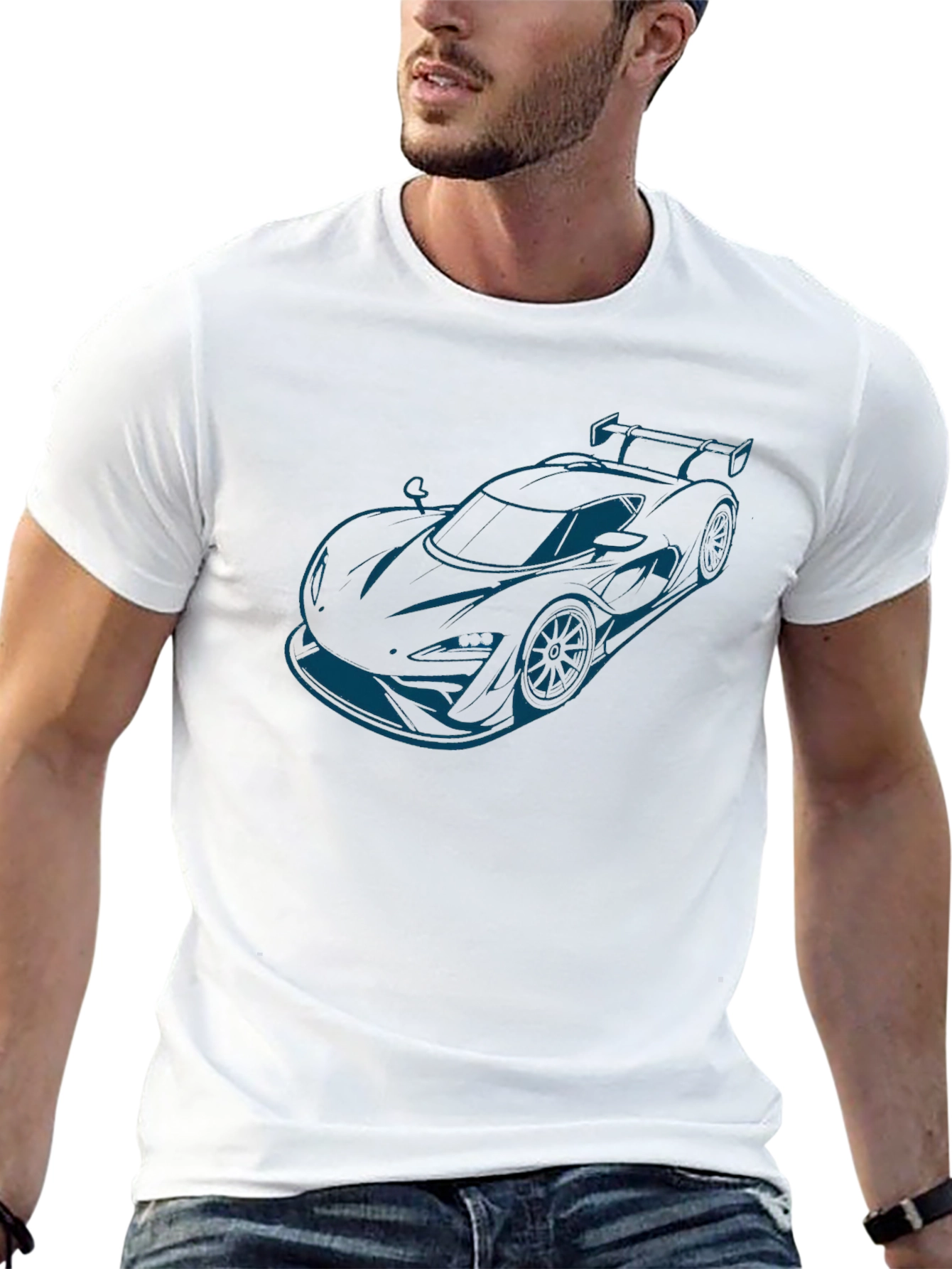 Sleek Automotive Tee - Car Enthusiast Apparel