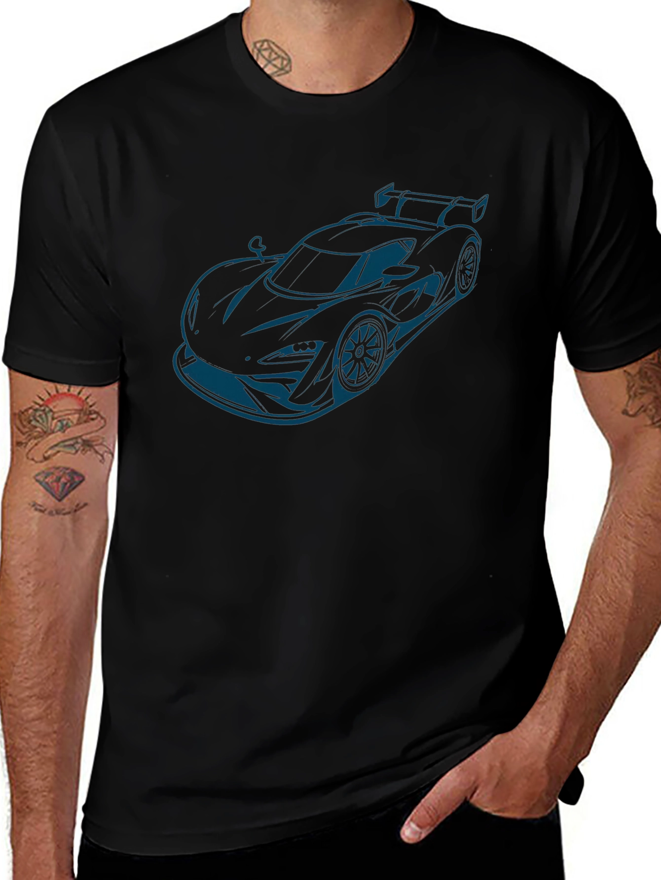 Sleek Automotive Tee - Car Enthusiast Apparel