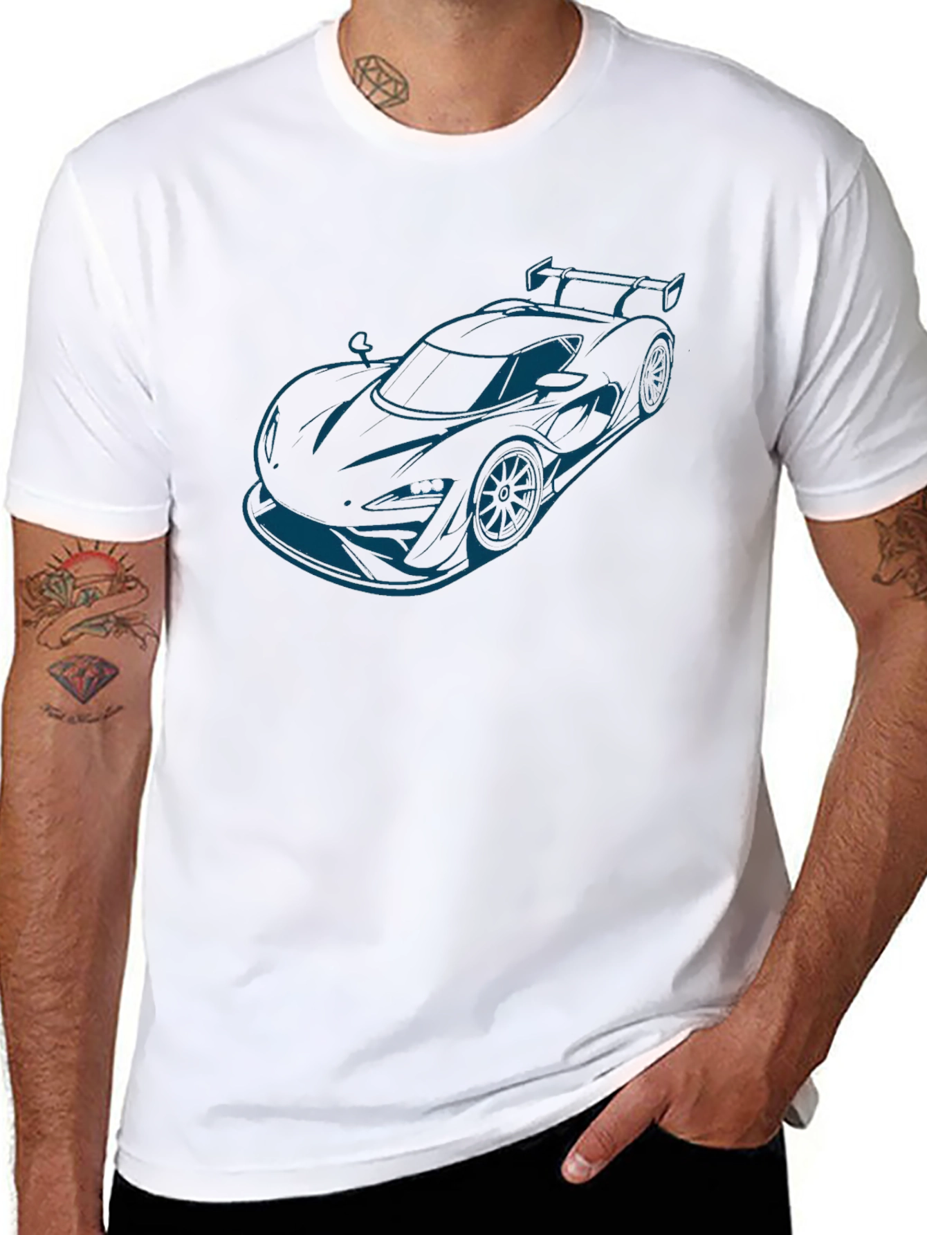 Sleek Automotive Tee - Car Enthusiast Apparel