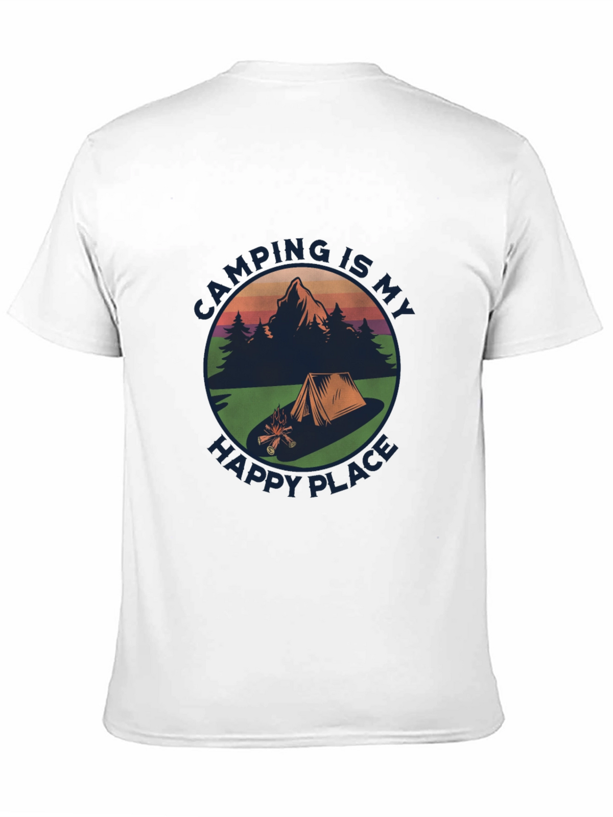 Camping Is My Happy Place Graphic T-Shirt