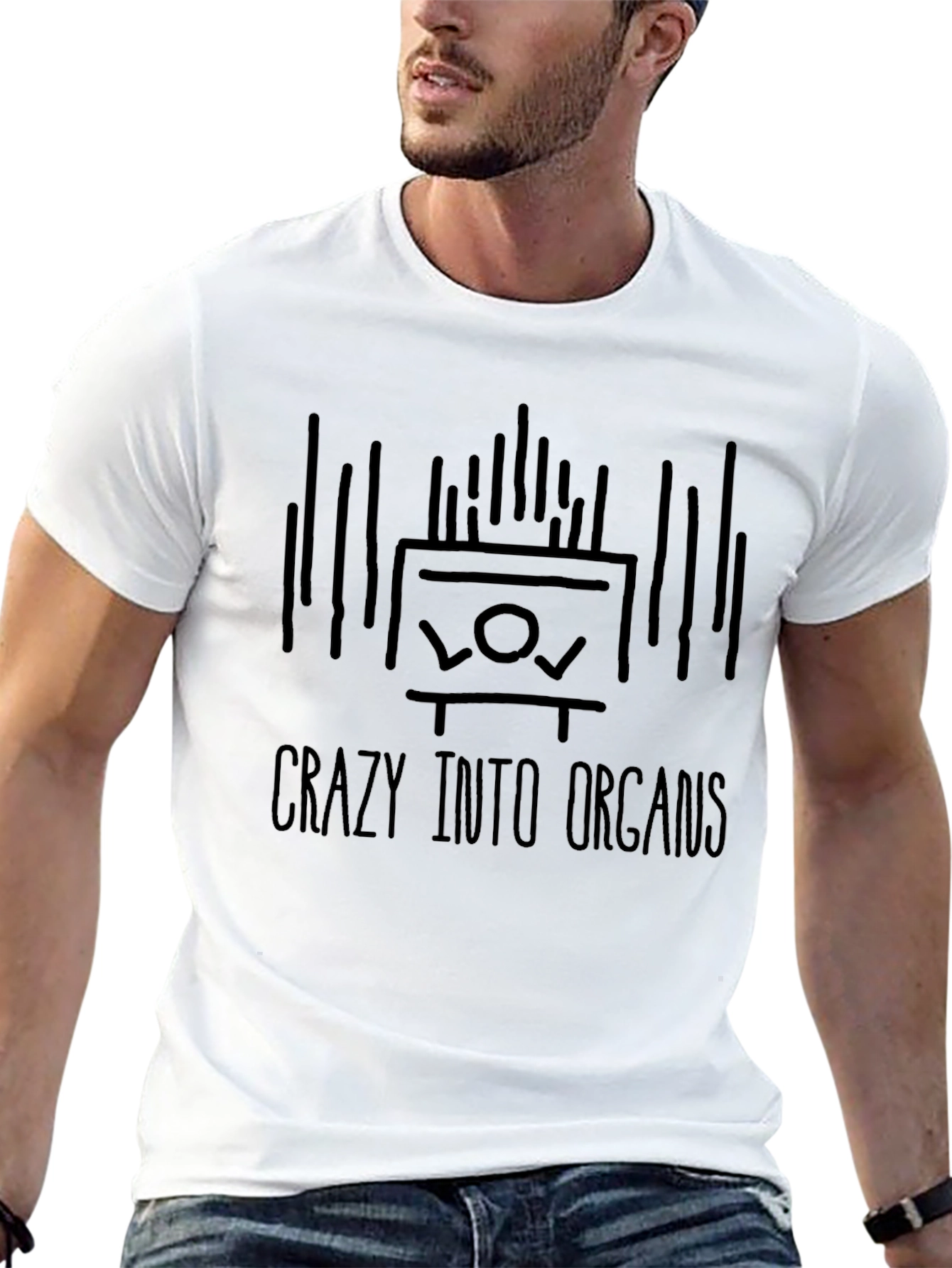 Crazy Into Organs Graphic T-Shirt