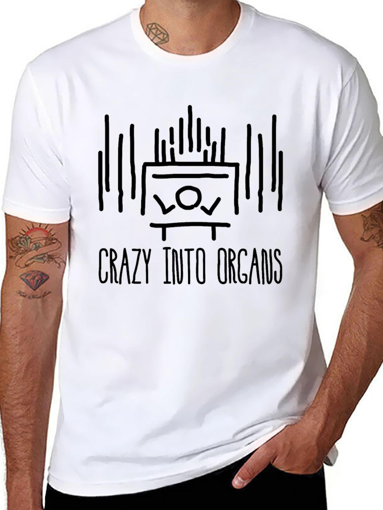 Crazy Into Organs Graphic T-Shirt