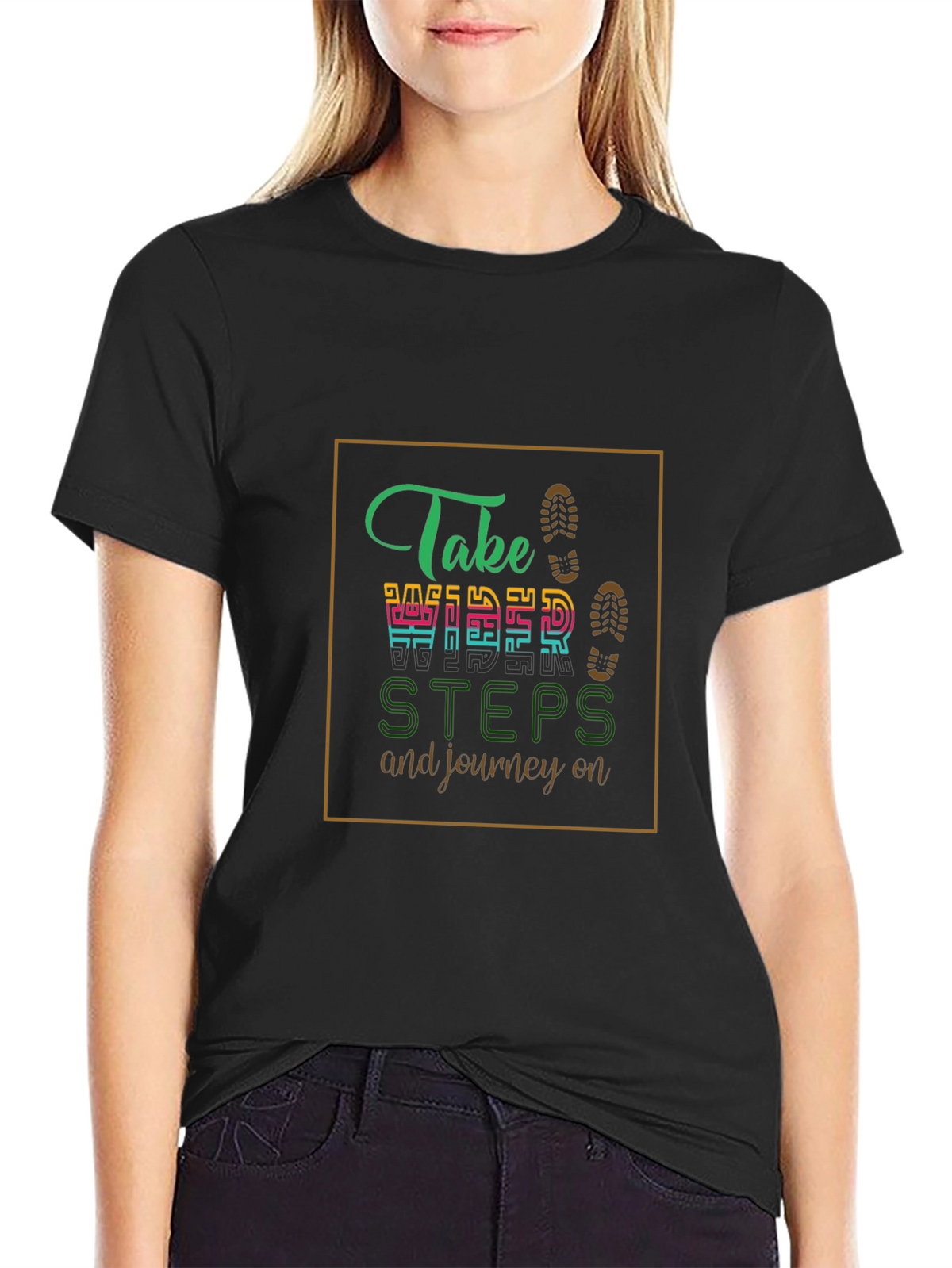 Motivational Journey Black T-Shirt