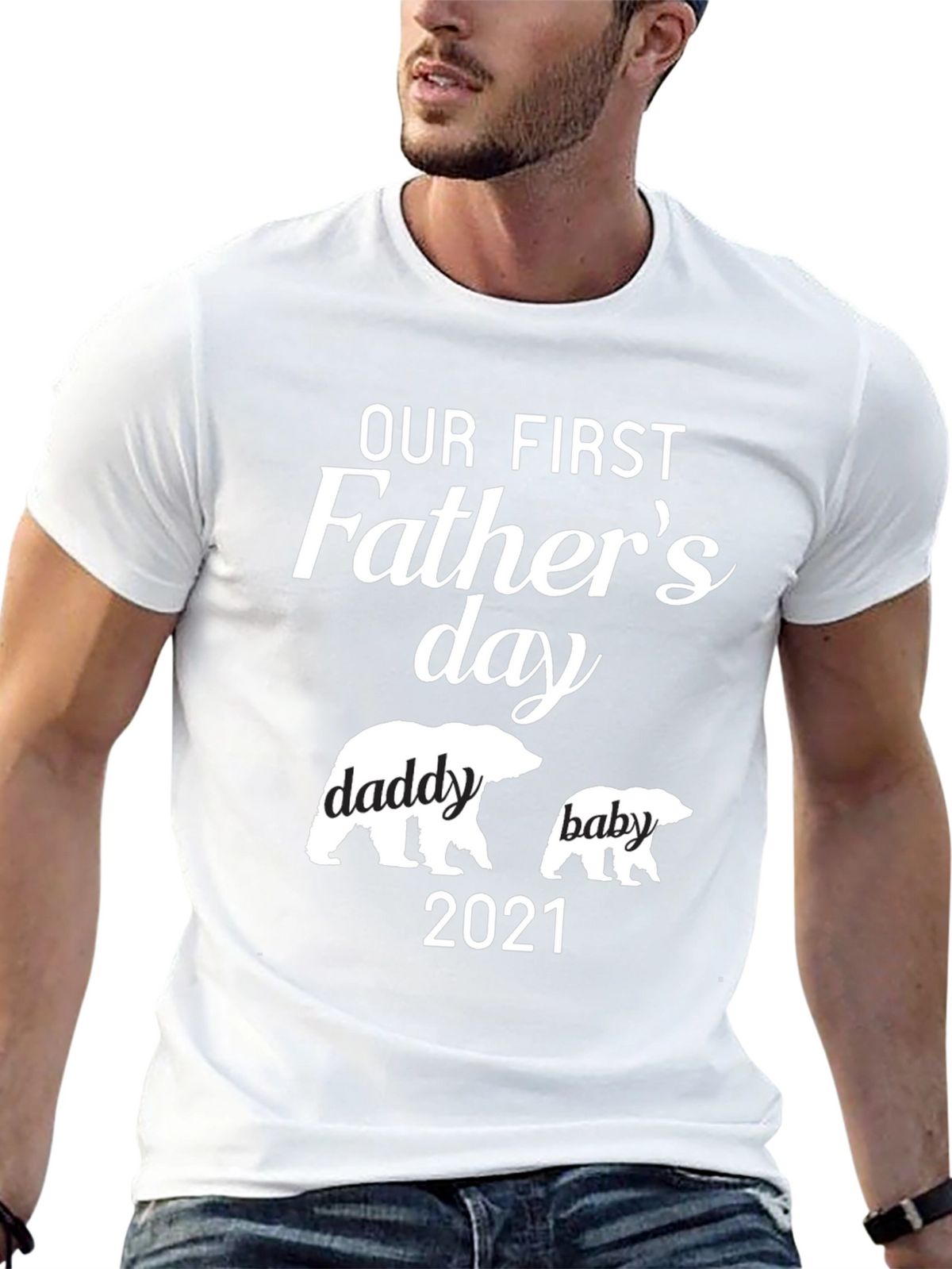 Our First Fathers Day Matching T-Shirt