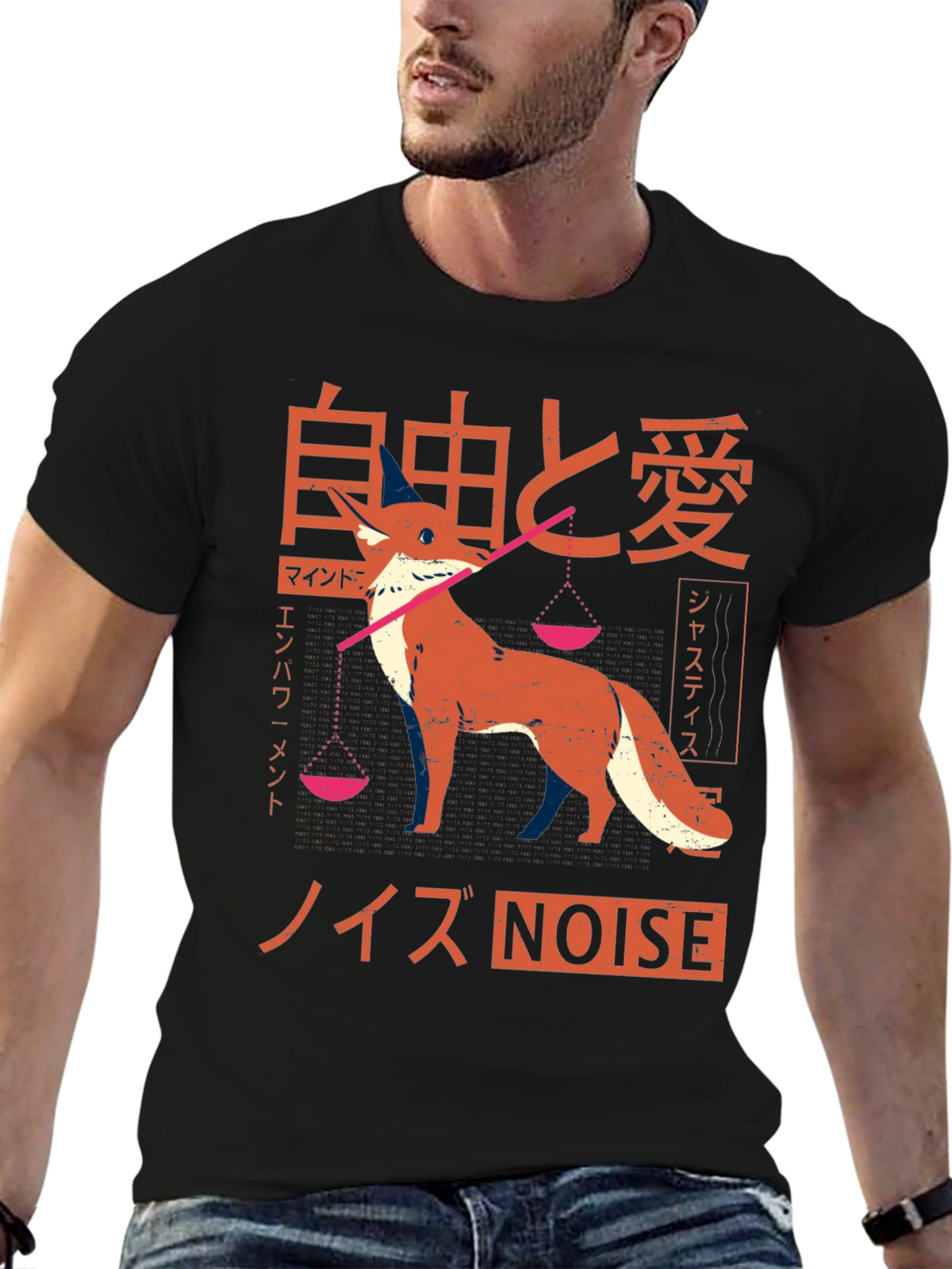 Japanese Fox Graphic Tee