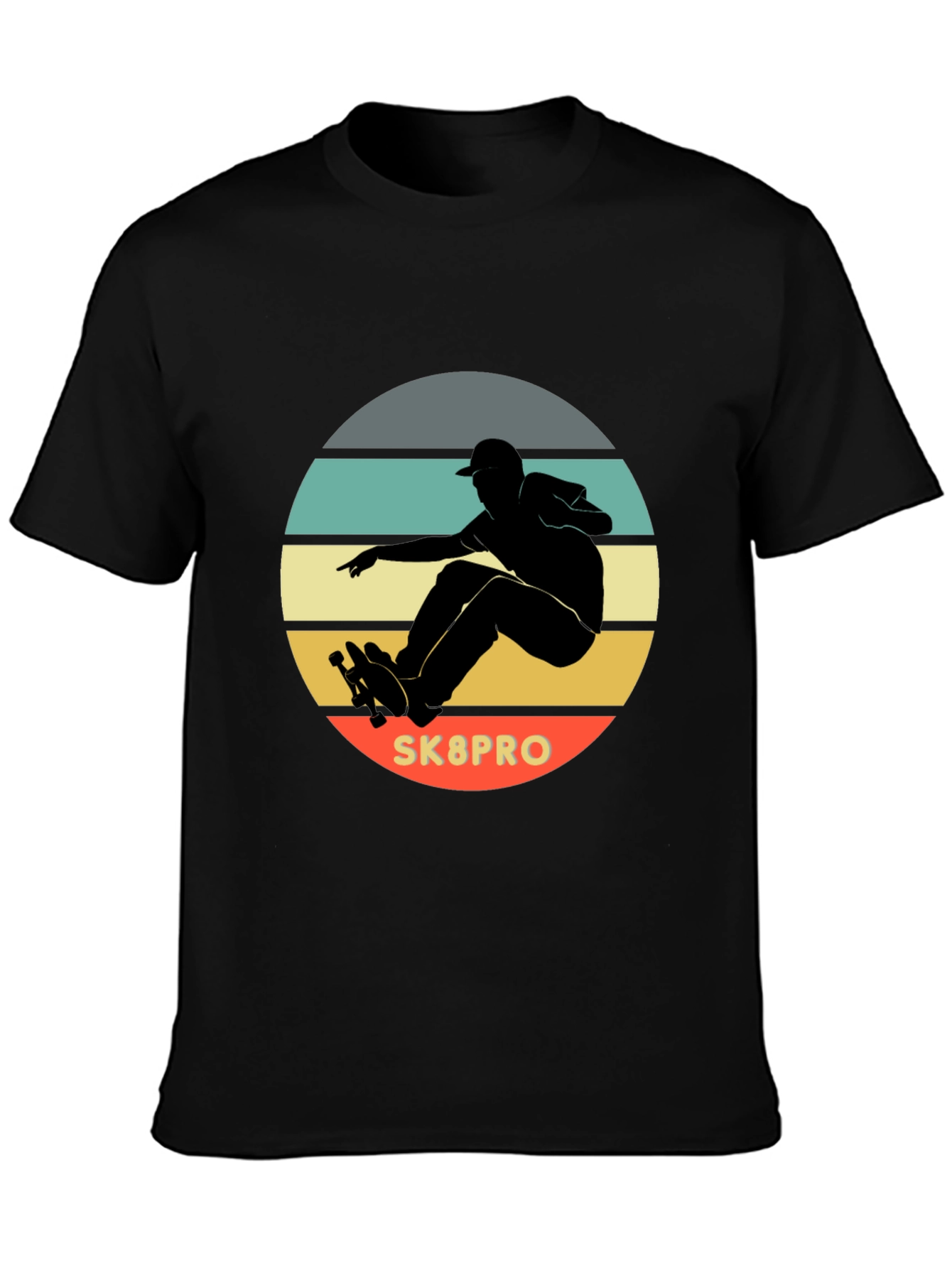 Skateboarding T-Shirt - Retro Style