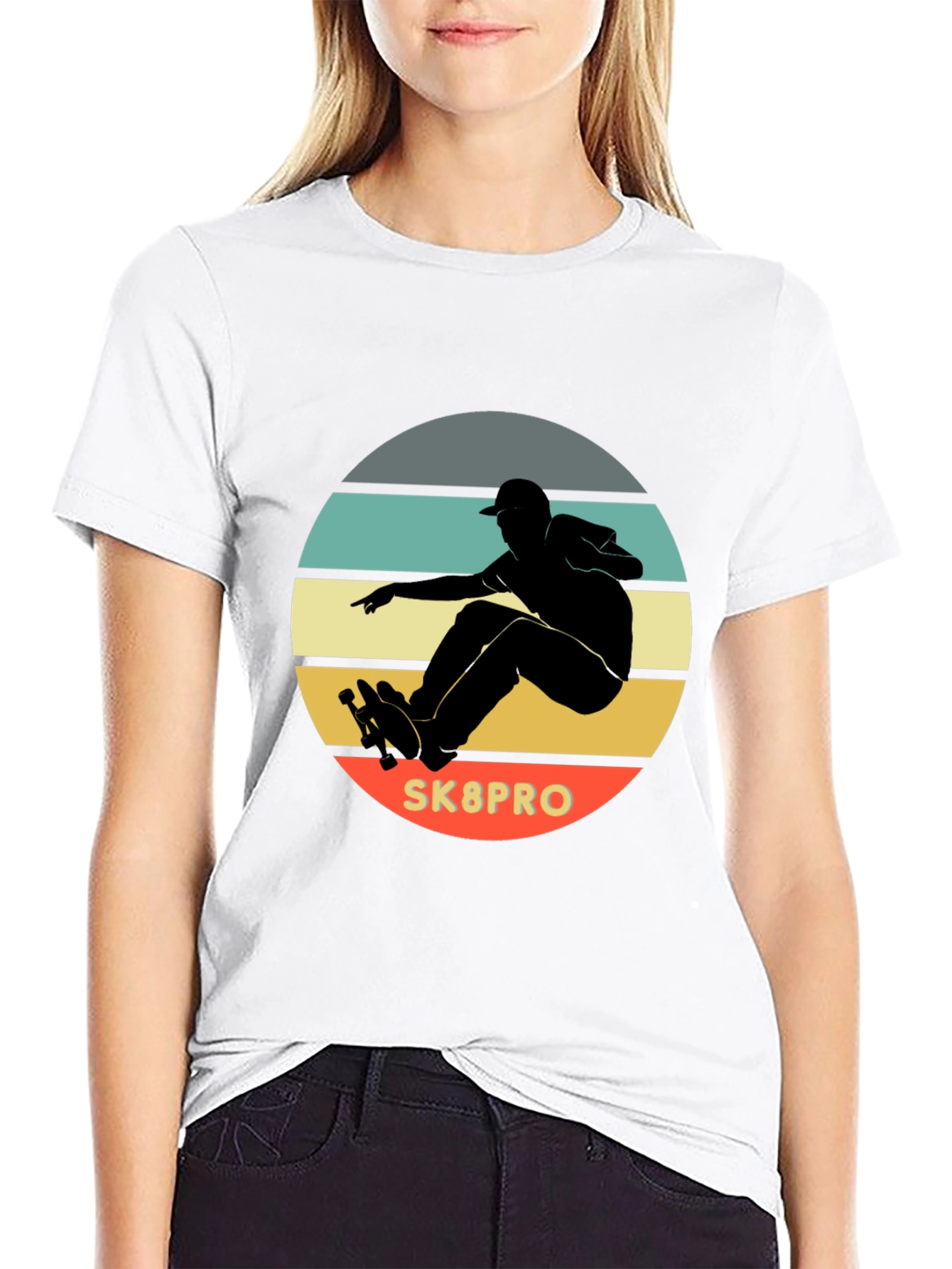 Skateboarding T-Shirt - Retro Style