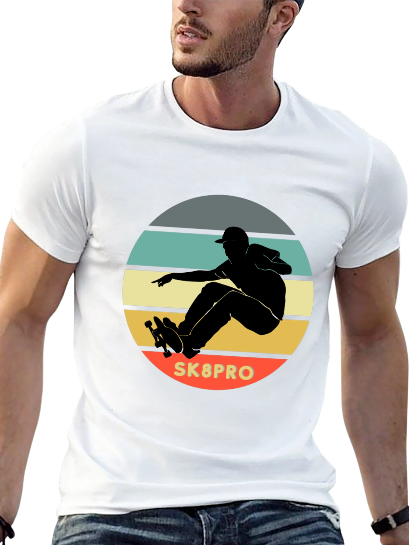 Skateboarding T-Shirt - Retro Style