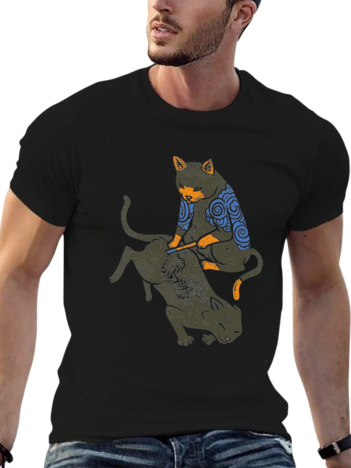 Tattoo Cat Graphic Tee