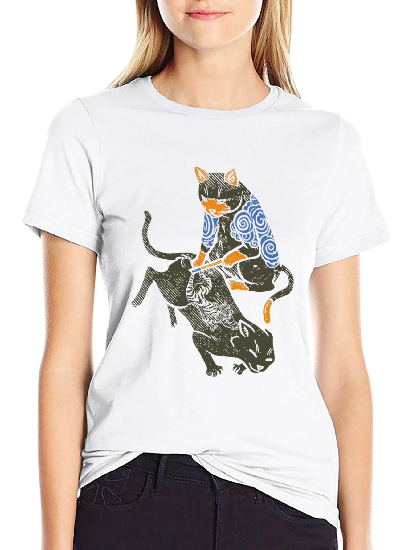 Tattoo Cat Graphic Tee