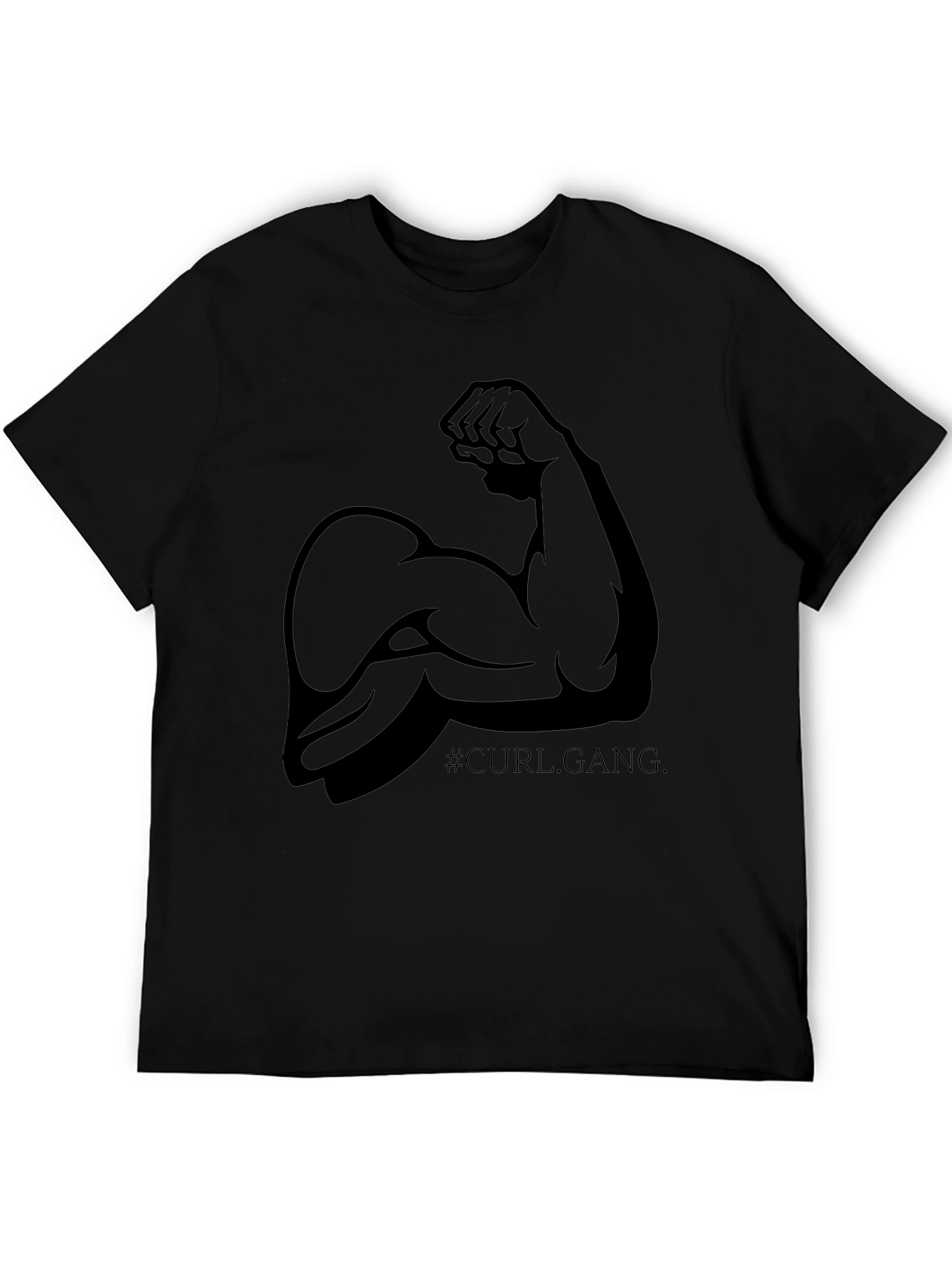 Curl Gang Black Graphic Tee