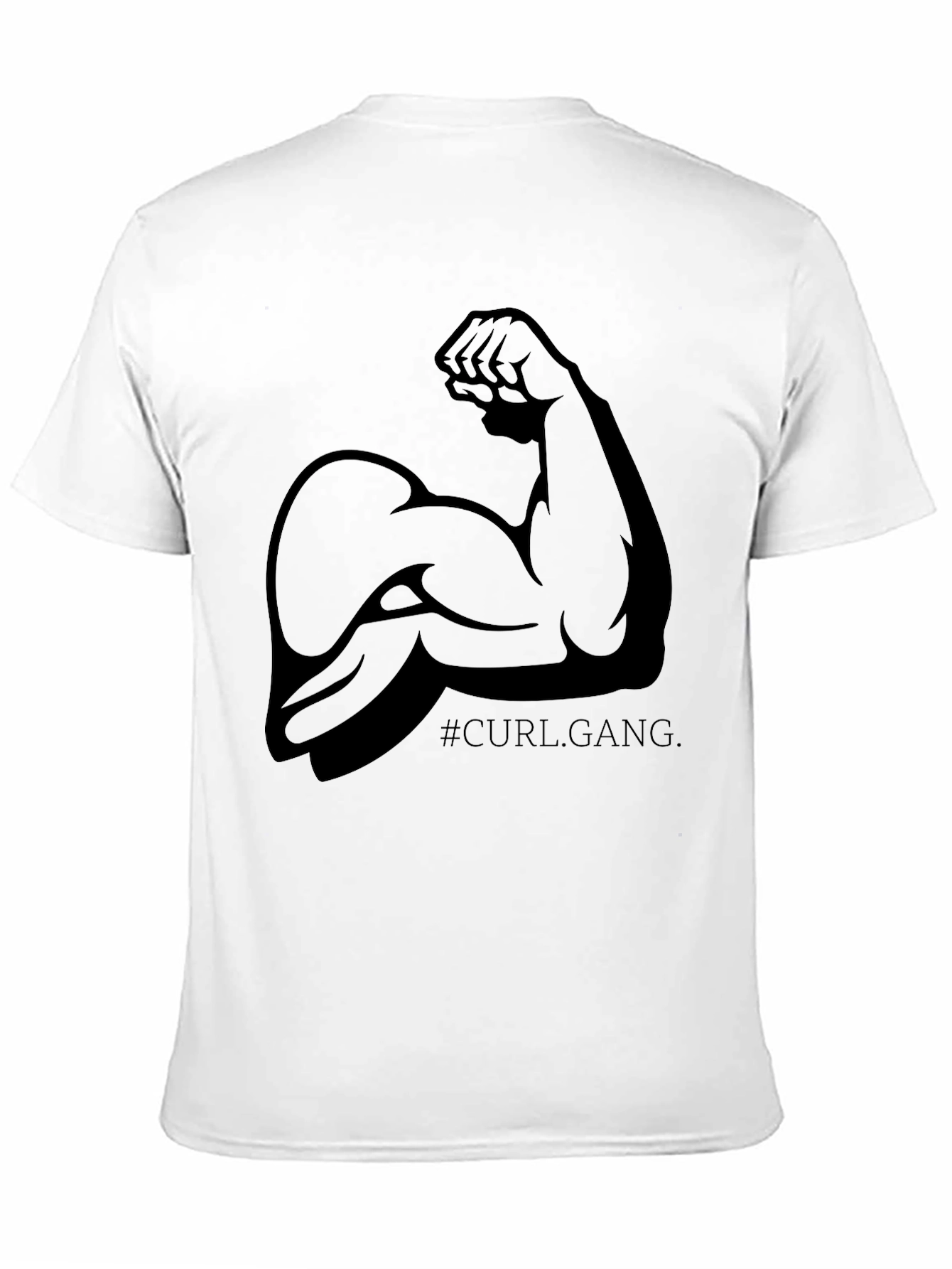 Curl Gang Black Graphic Tee