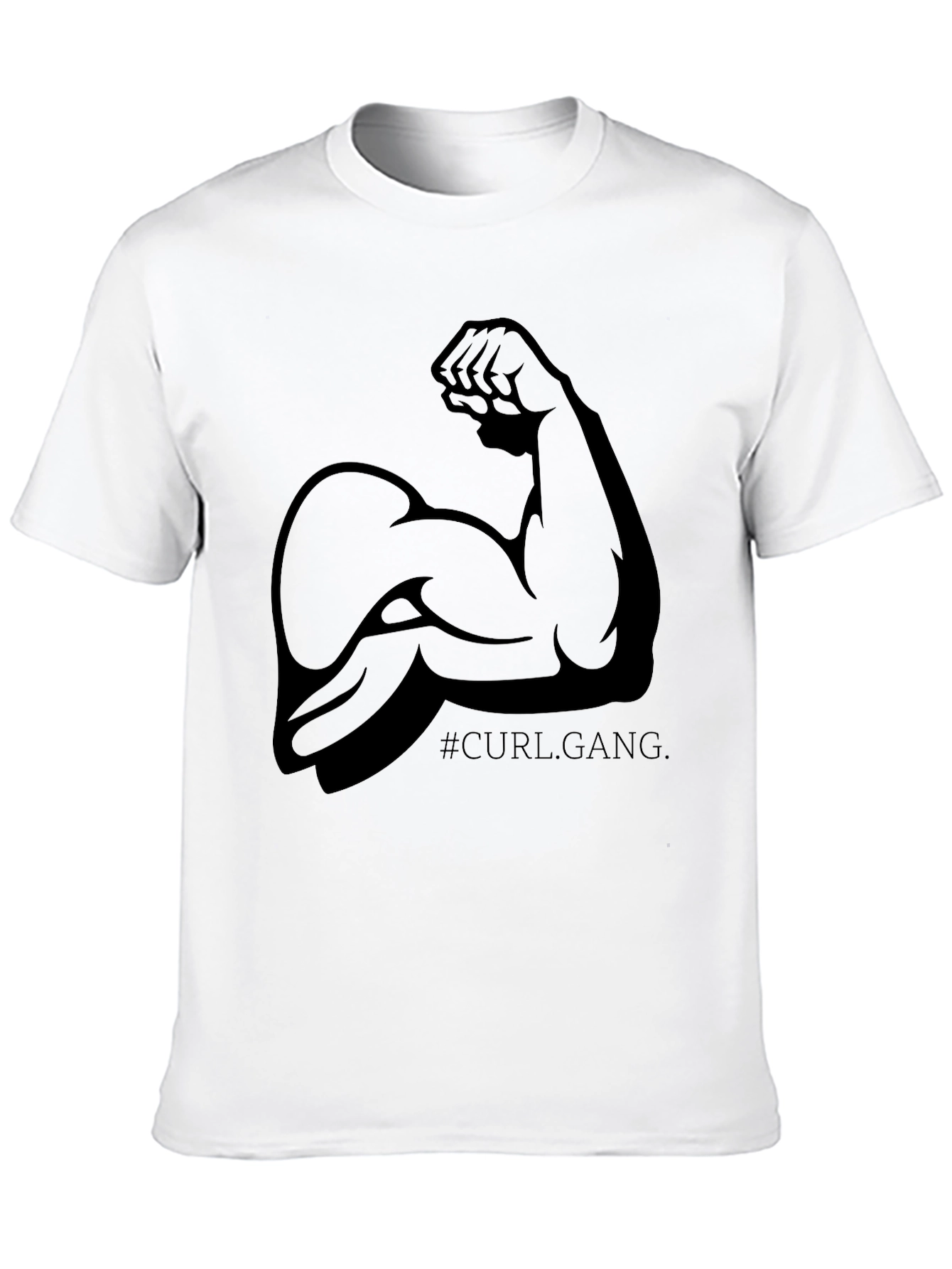 Curl Gang Black Graphic Tee