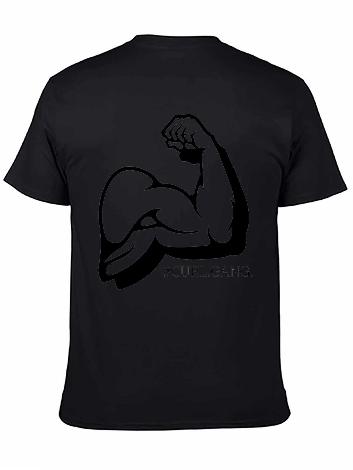 Curl Gang Black Graphic Tee