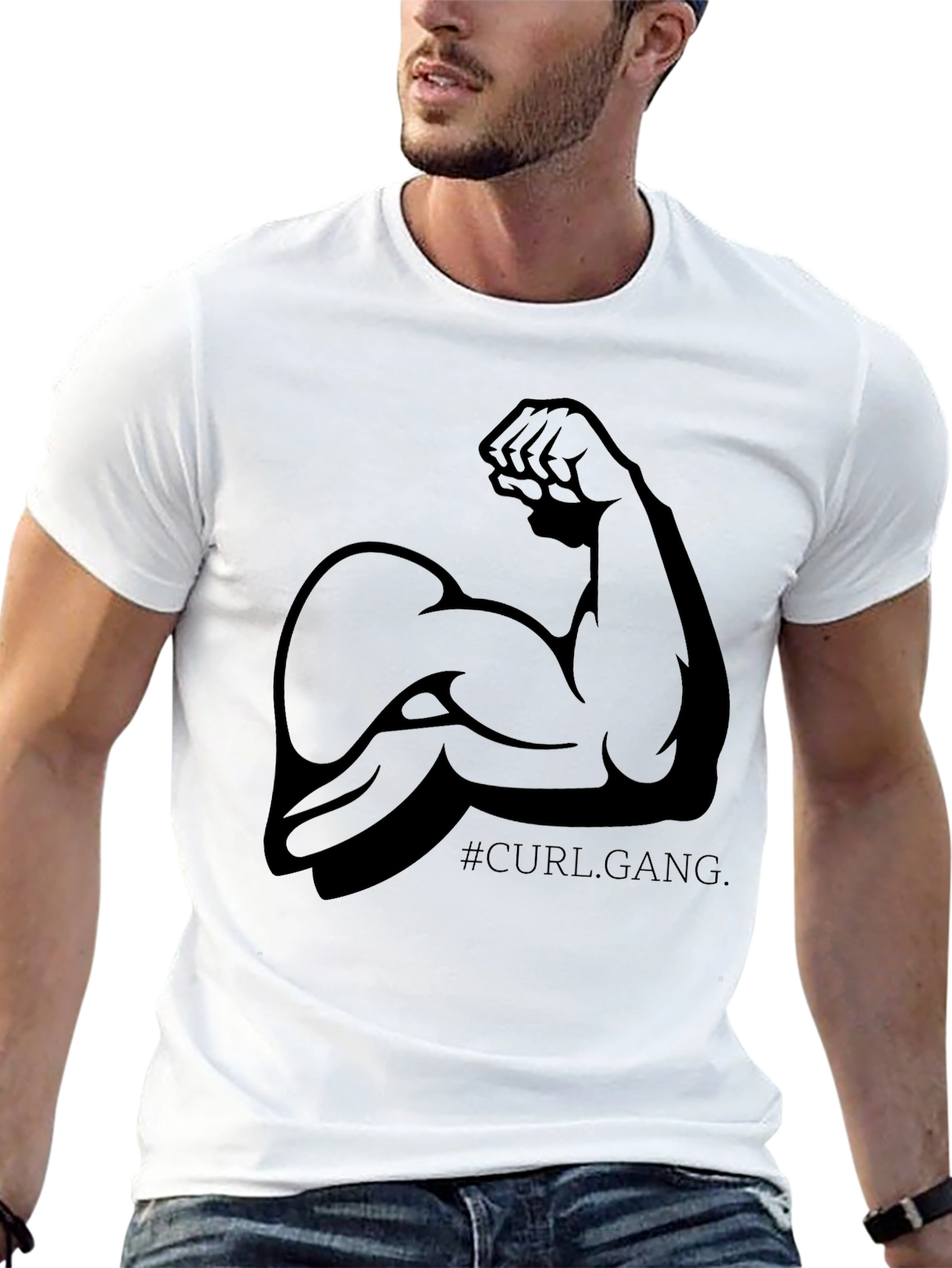 Curl Gang Black Graphic Tee