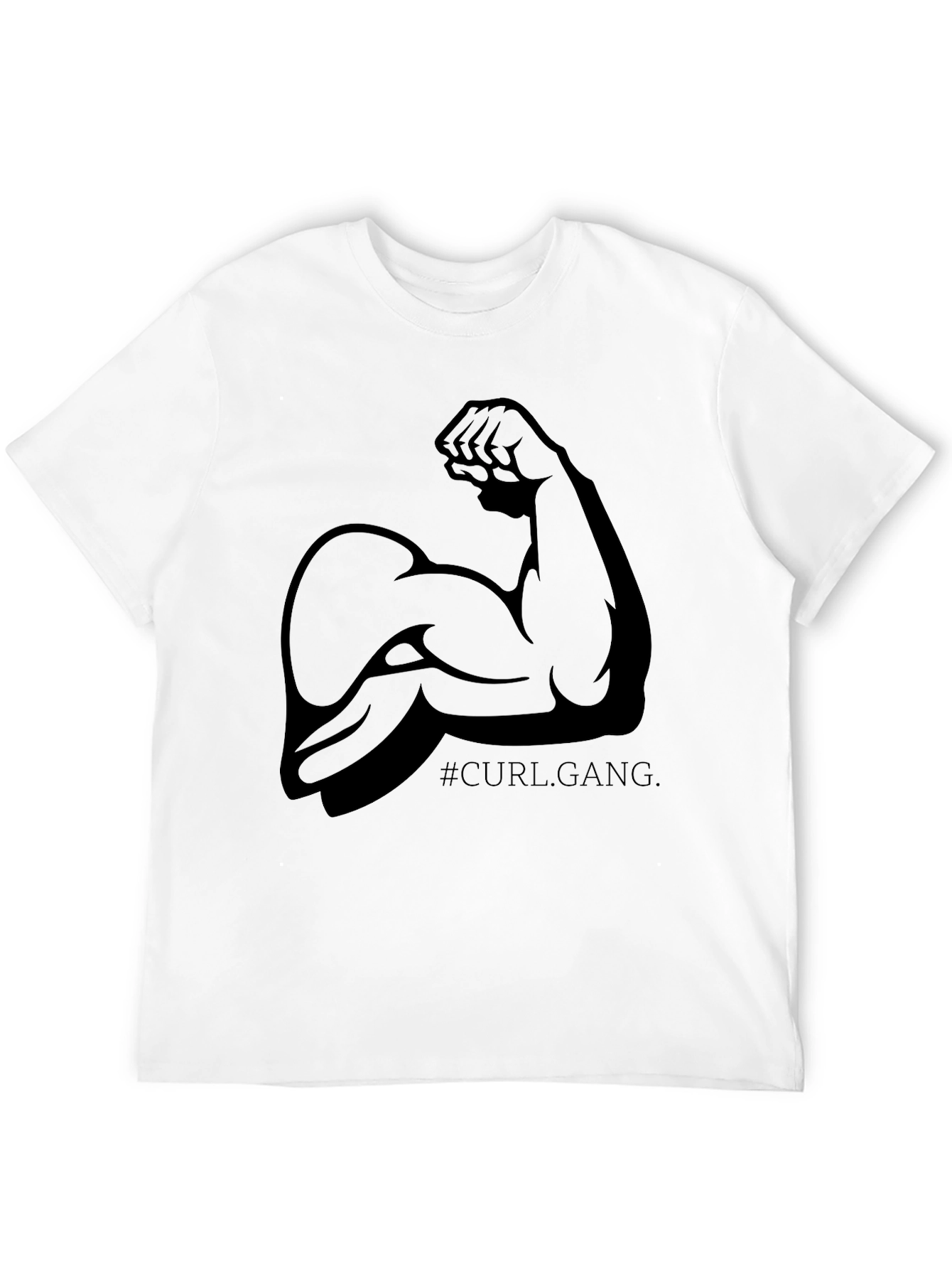 Curl Gang Black Graphic Tee
