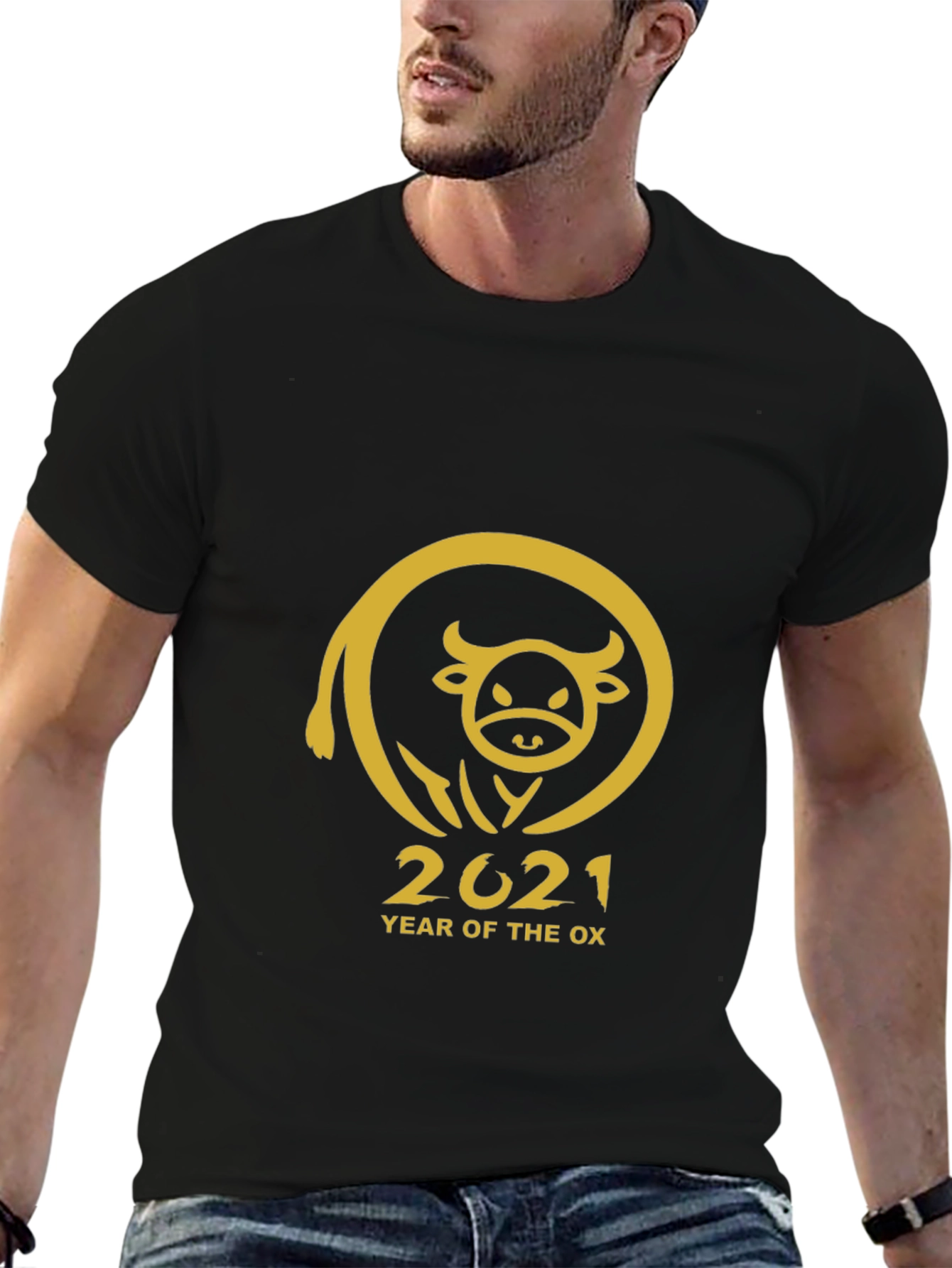 Year of the Ox 2021 Black T-Shirt