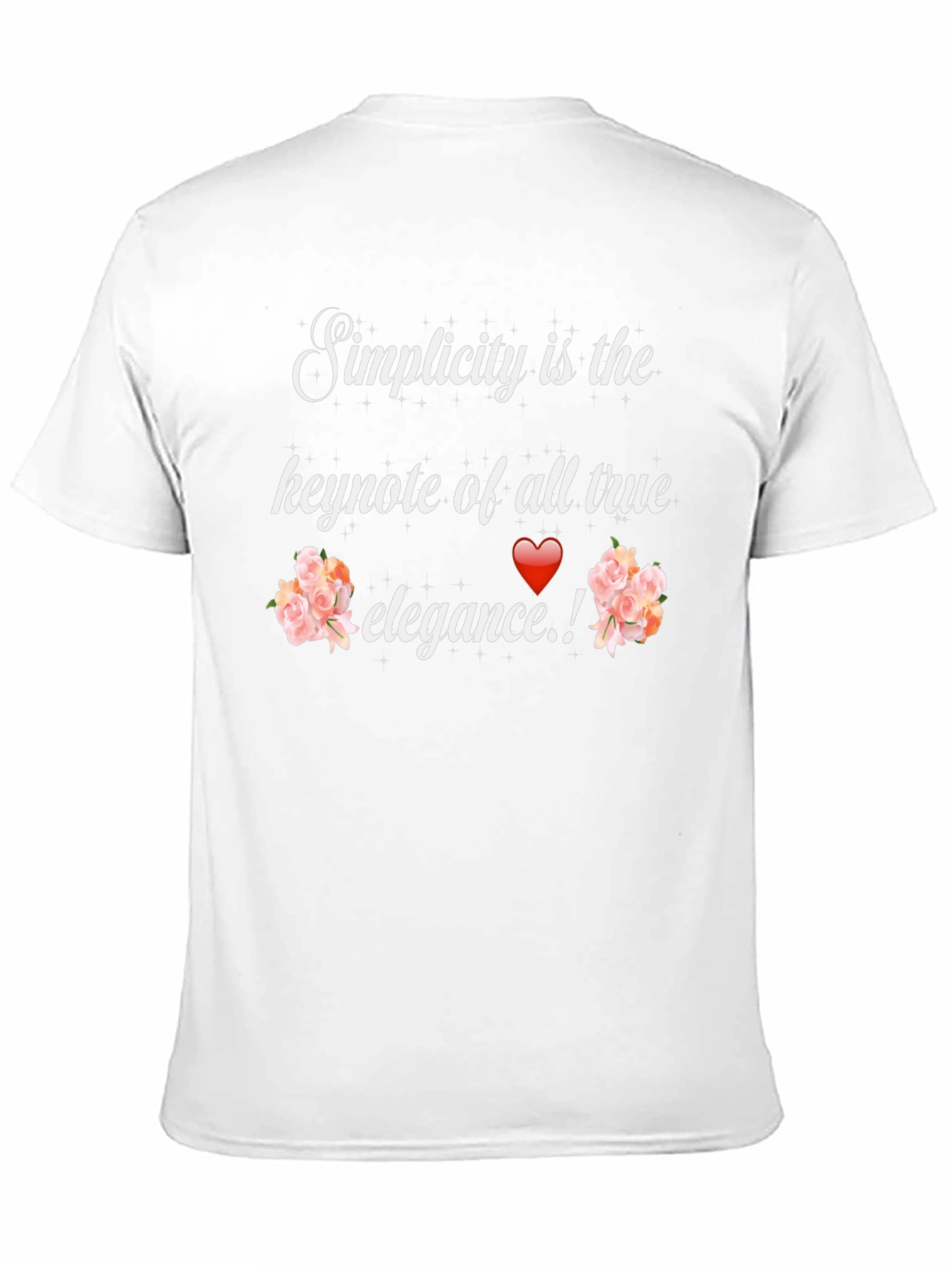 Simplicity Elegance Graphic Tee - Stylish Unisex T-Shirt