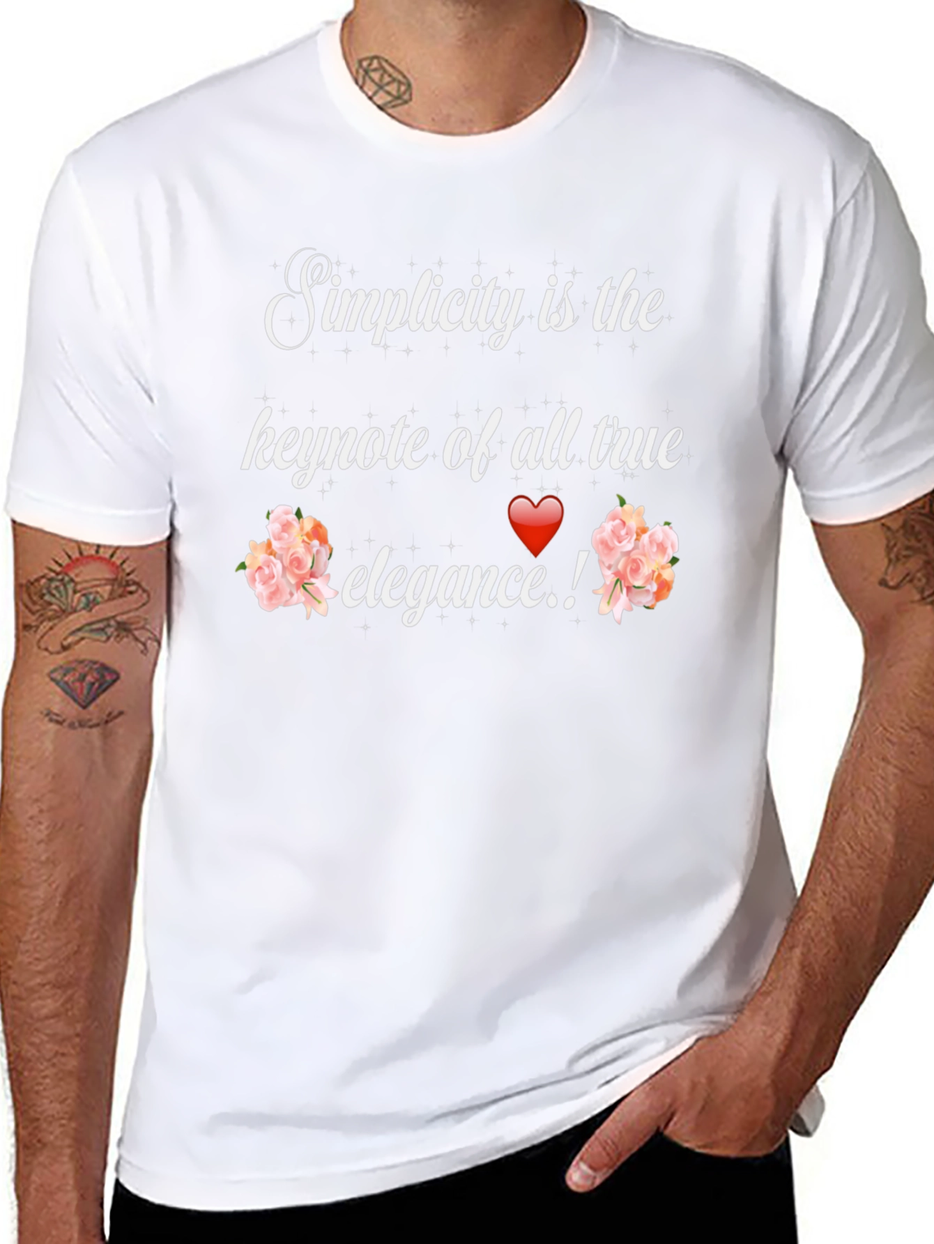 Simplicity Elegance Graphic Tee - Stylish Unisex T-Shirt
