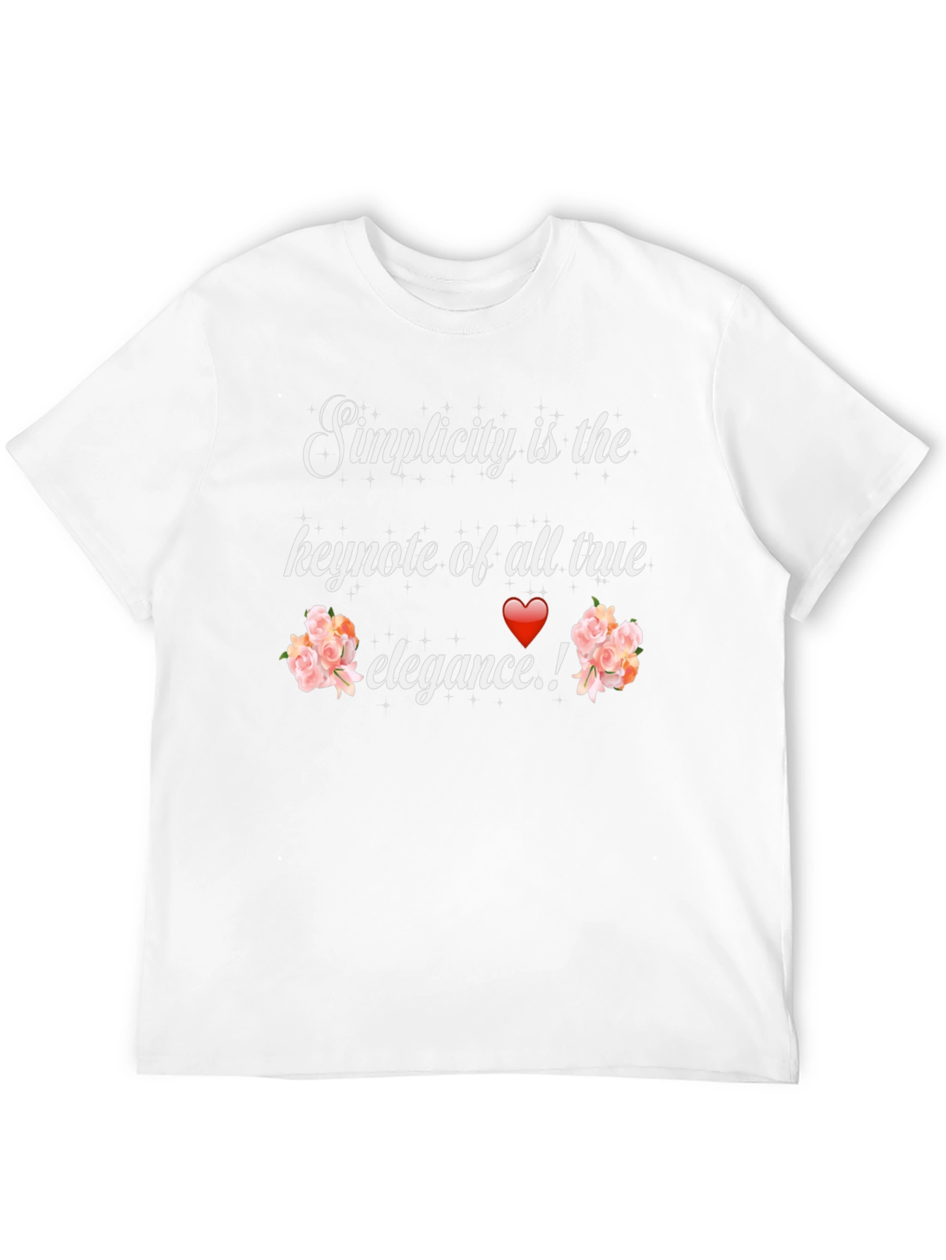 Simplicity Elegance Graphic Tee - Stylish Unisex T-Shirt