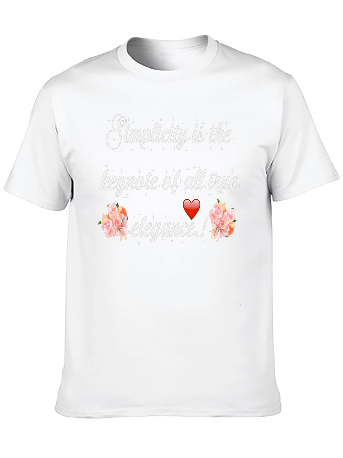 Simplicity Elegance Graphic Tee - Stylish Unisex T-Shirt