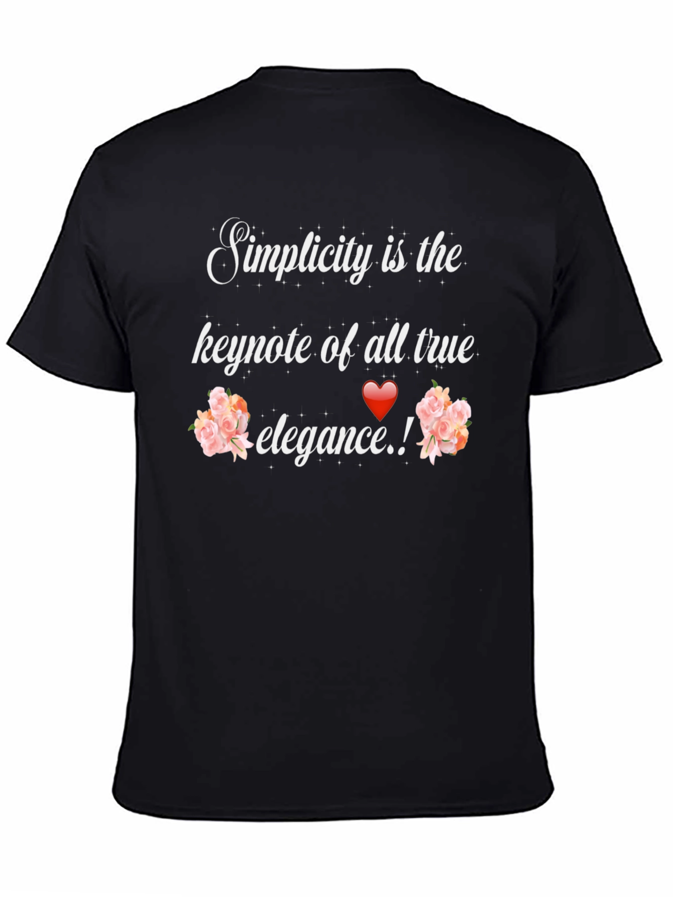 Simplicity Elegance Graphic Tee - Stylish Unisex T-Shirt