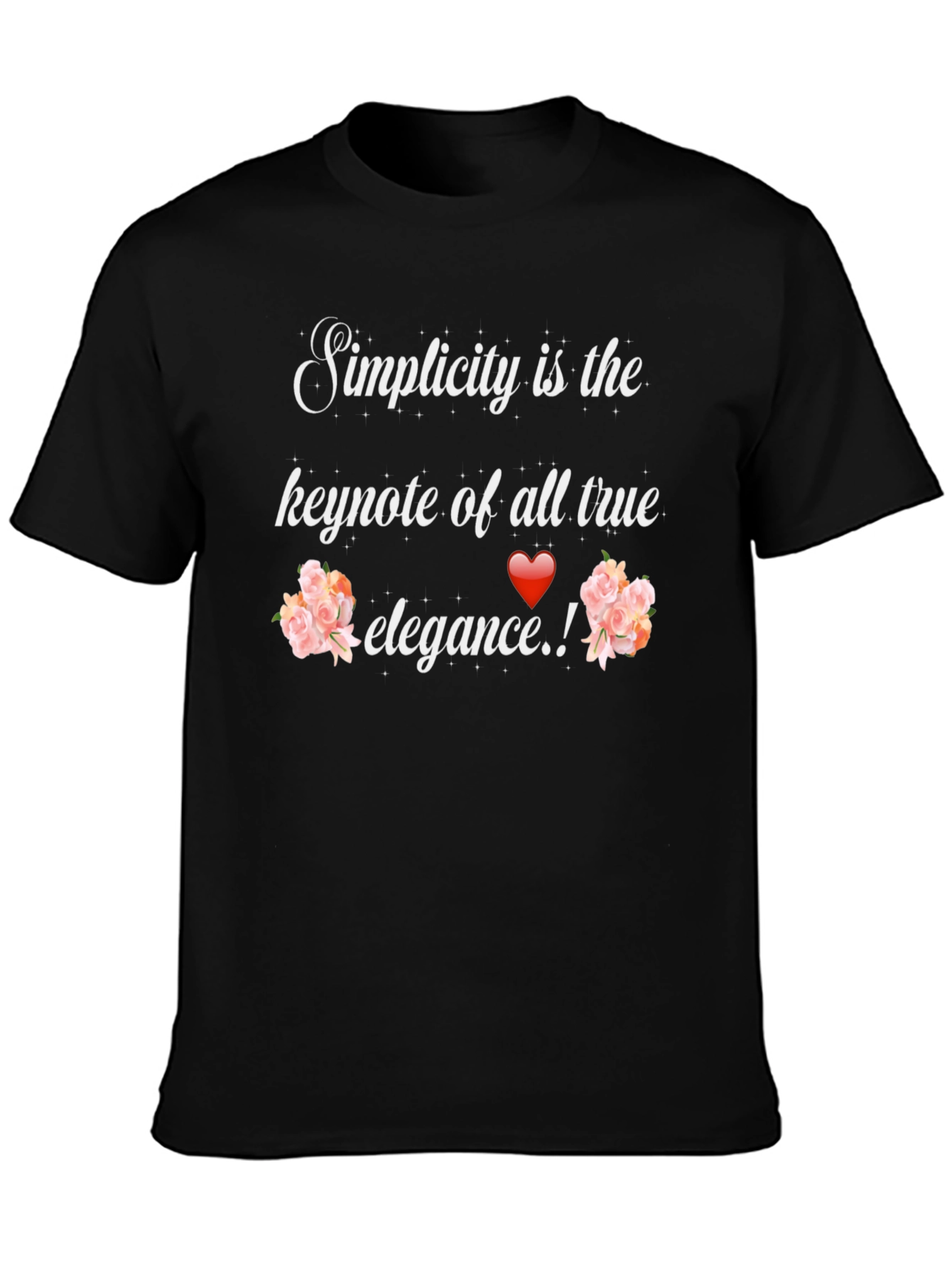 Simplicity Elegance Graphic Tee - Stylish Unisex T-Shirt
