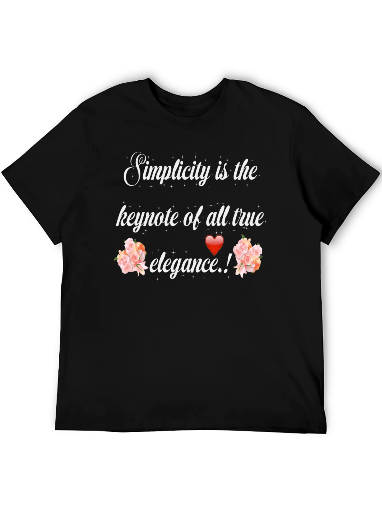 Simplicity Elegance Graphic Tee - Stylish Unisex T-Shirt