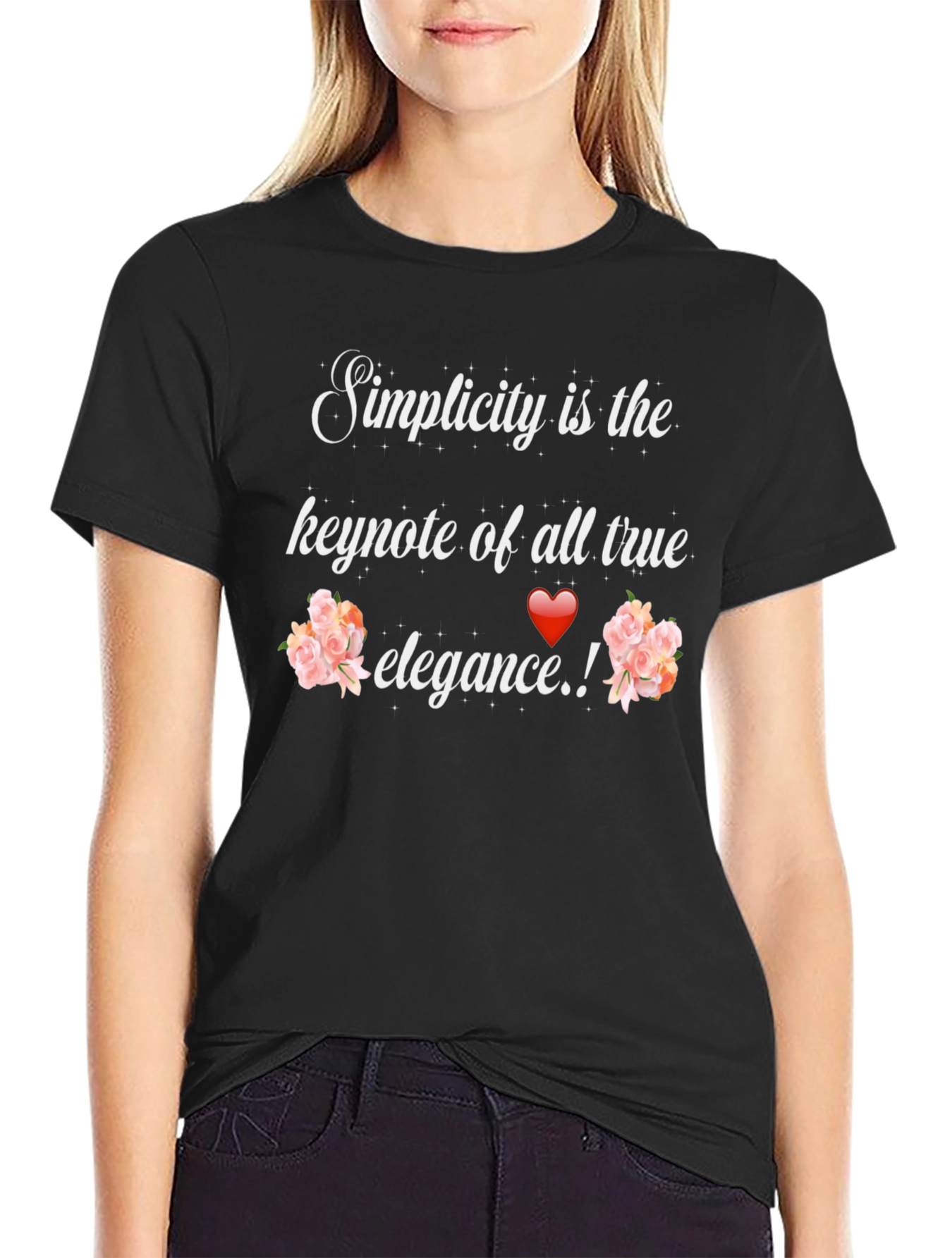 Simplicity Elegance Graphic Tee - Stylish Unisex T-Shirt