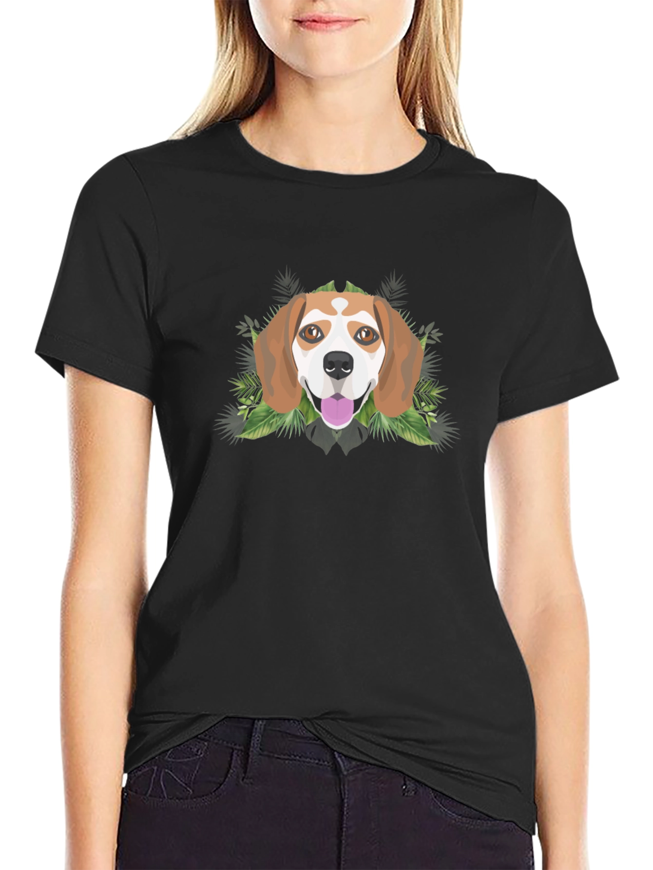 Dog Graphic Tee - Mens Black T-Shirt