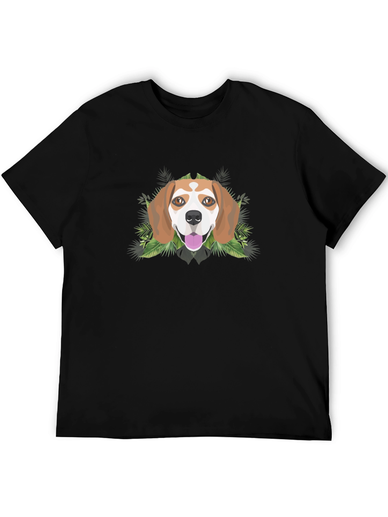 Dog Graphic Tee - Mens Black T-Shirt