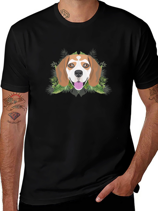 Dog Graphic Tee - Mens Black T-Shirt