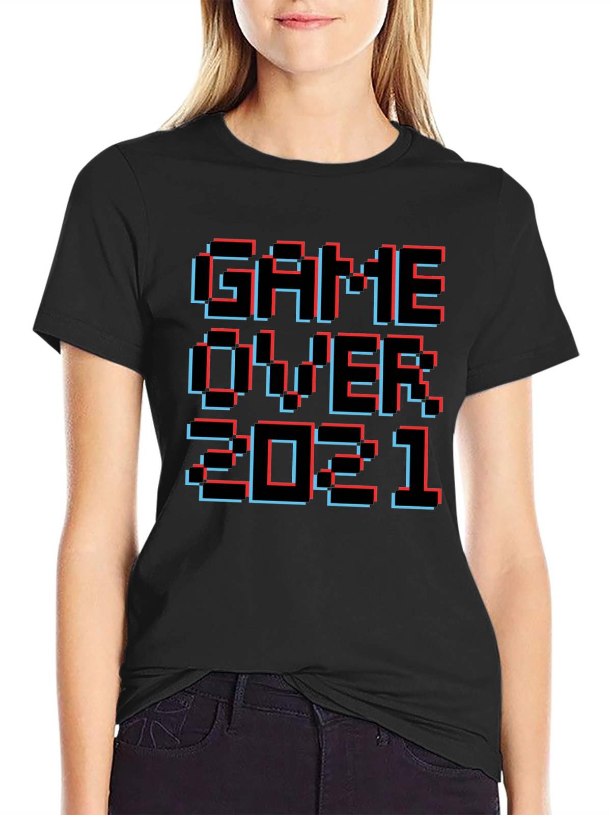 Game Over 2021 Pixel Art T-Shirt