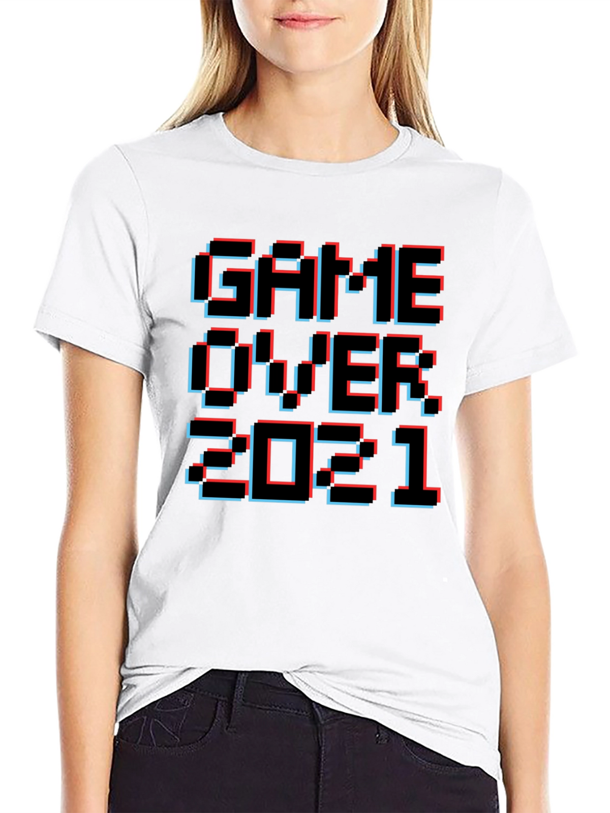 Game Over 2021 Pixel Art T-Shirt