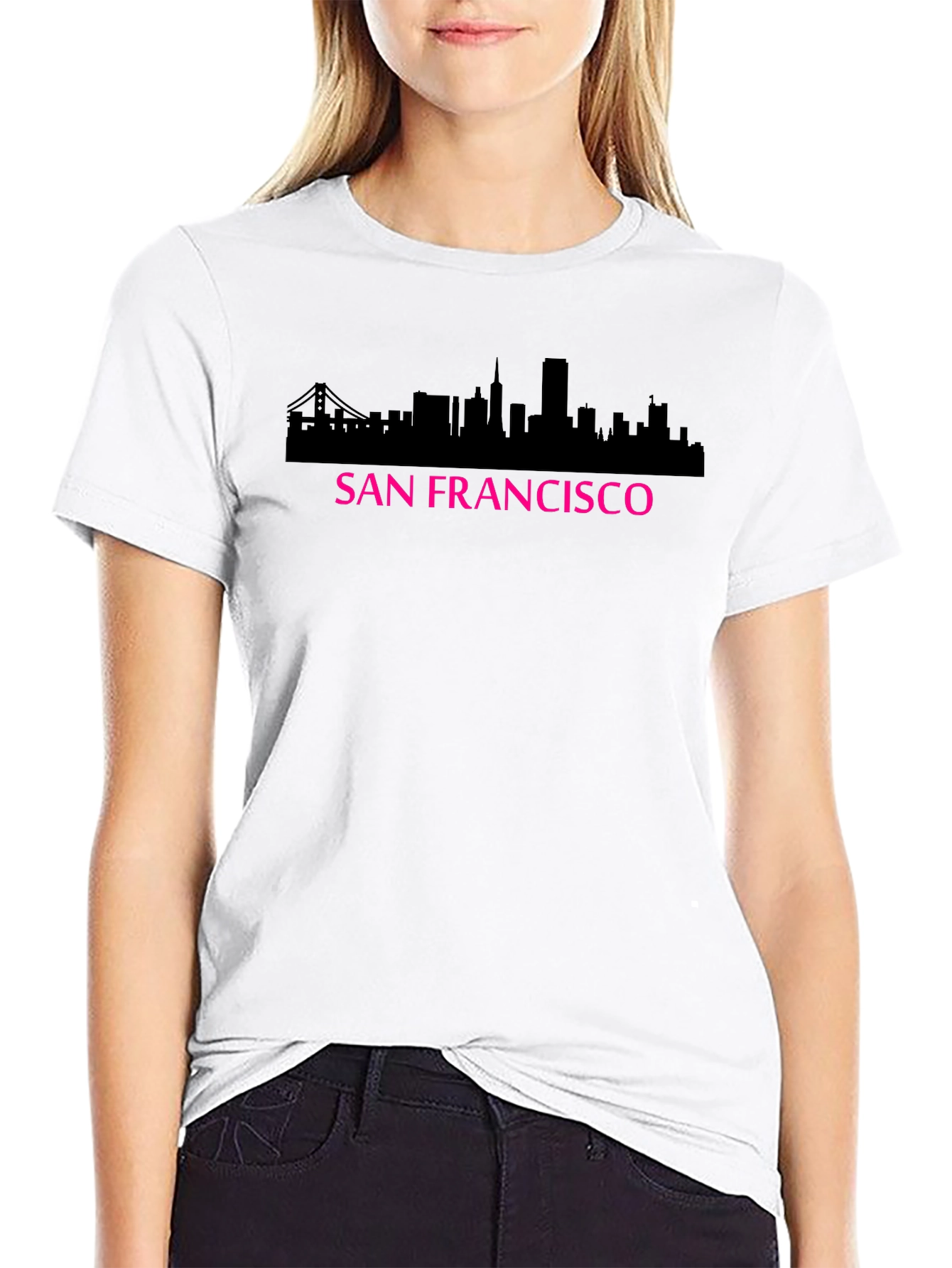 San Francisco Skyline Graphic Tee - Black