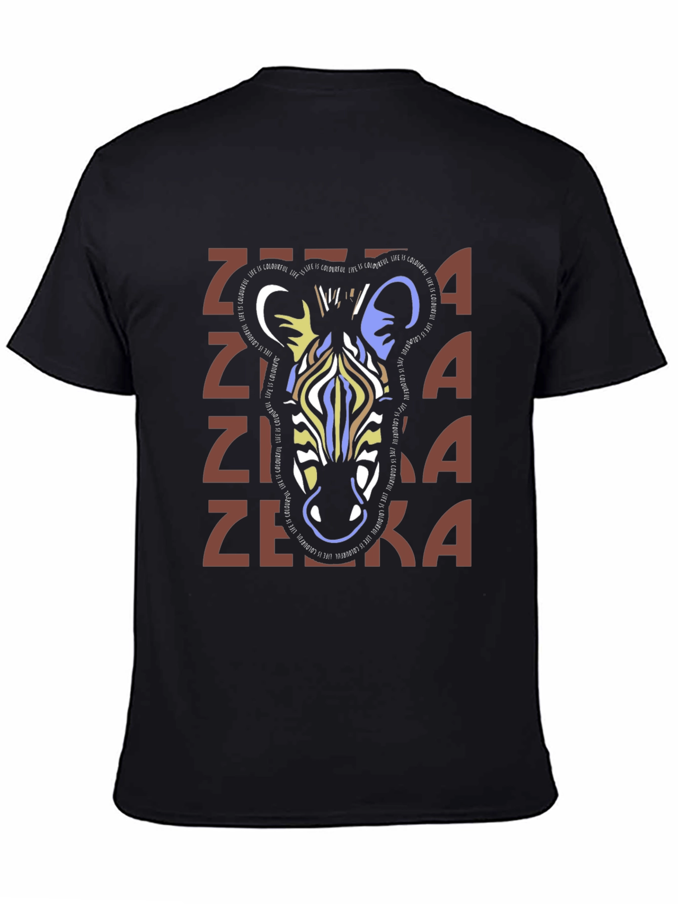Stylish Zebra Graphic Print T-Shirt