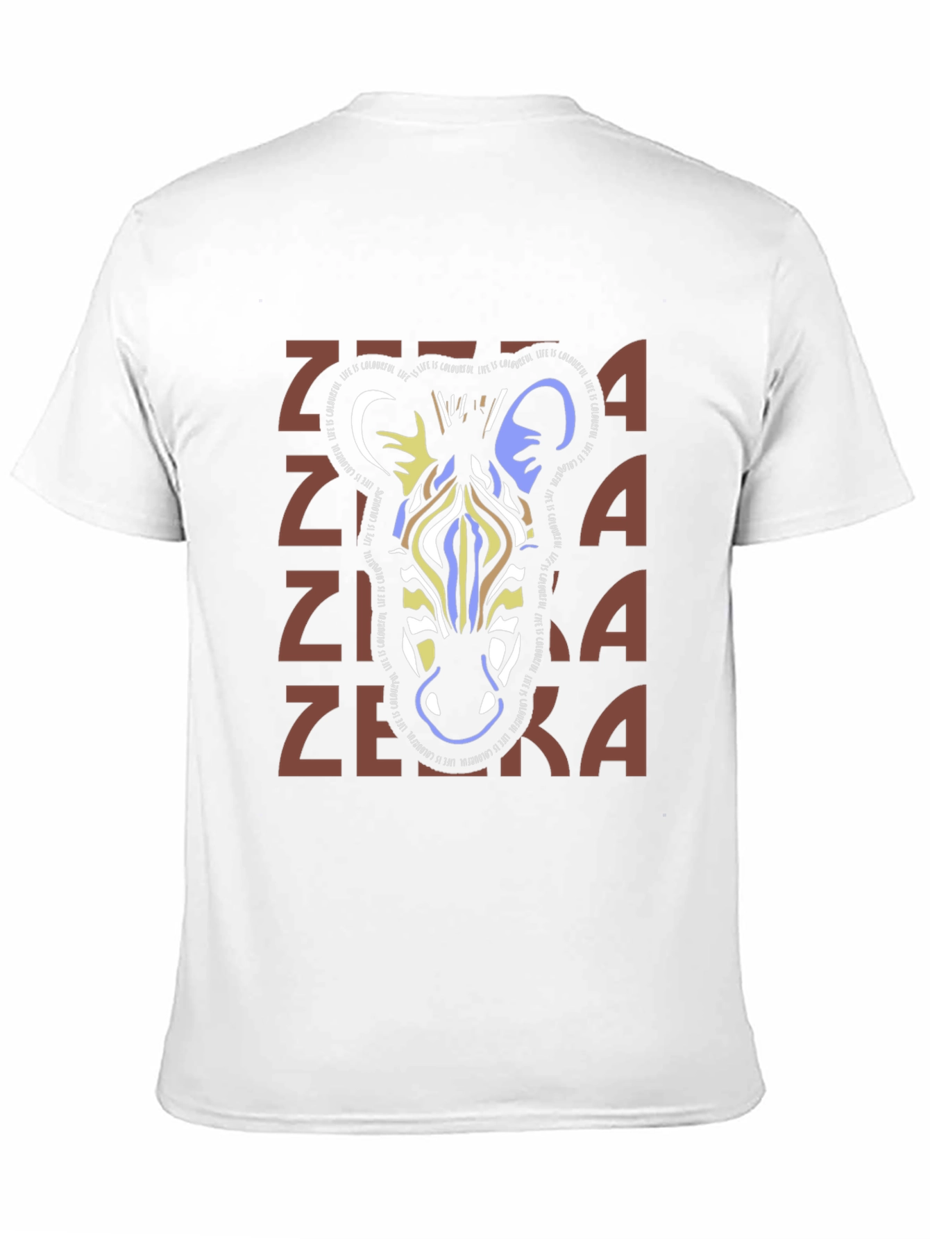 Stylish Zebra Graphic Print T-Shirt