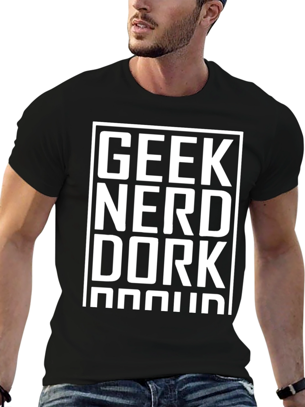 Geek Nerd Dork Proud Black T-Shirt