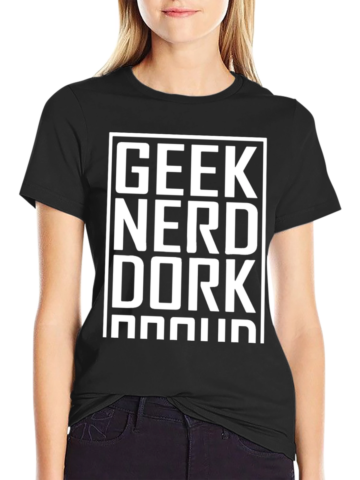Geek Nerd Dork Proud Black T-Shirt
