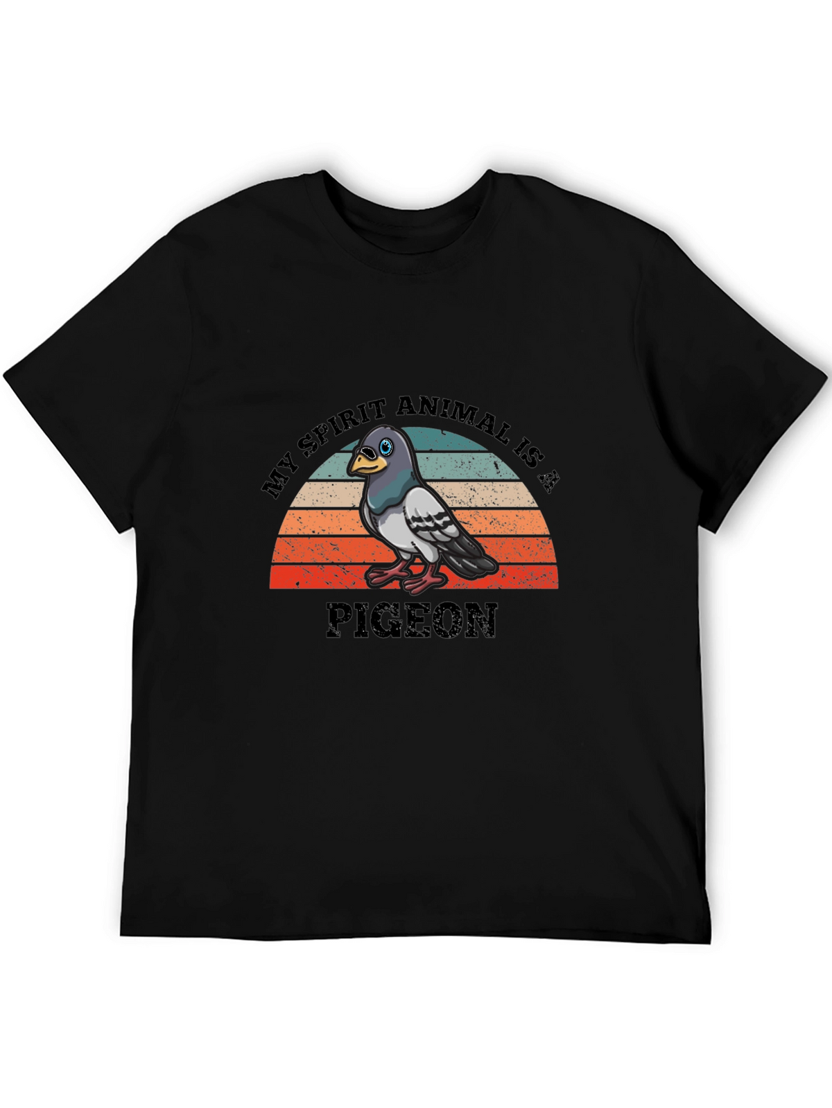 Pigeon Spirit Animal Retro T-Shirt