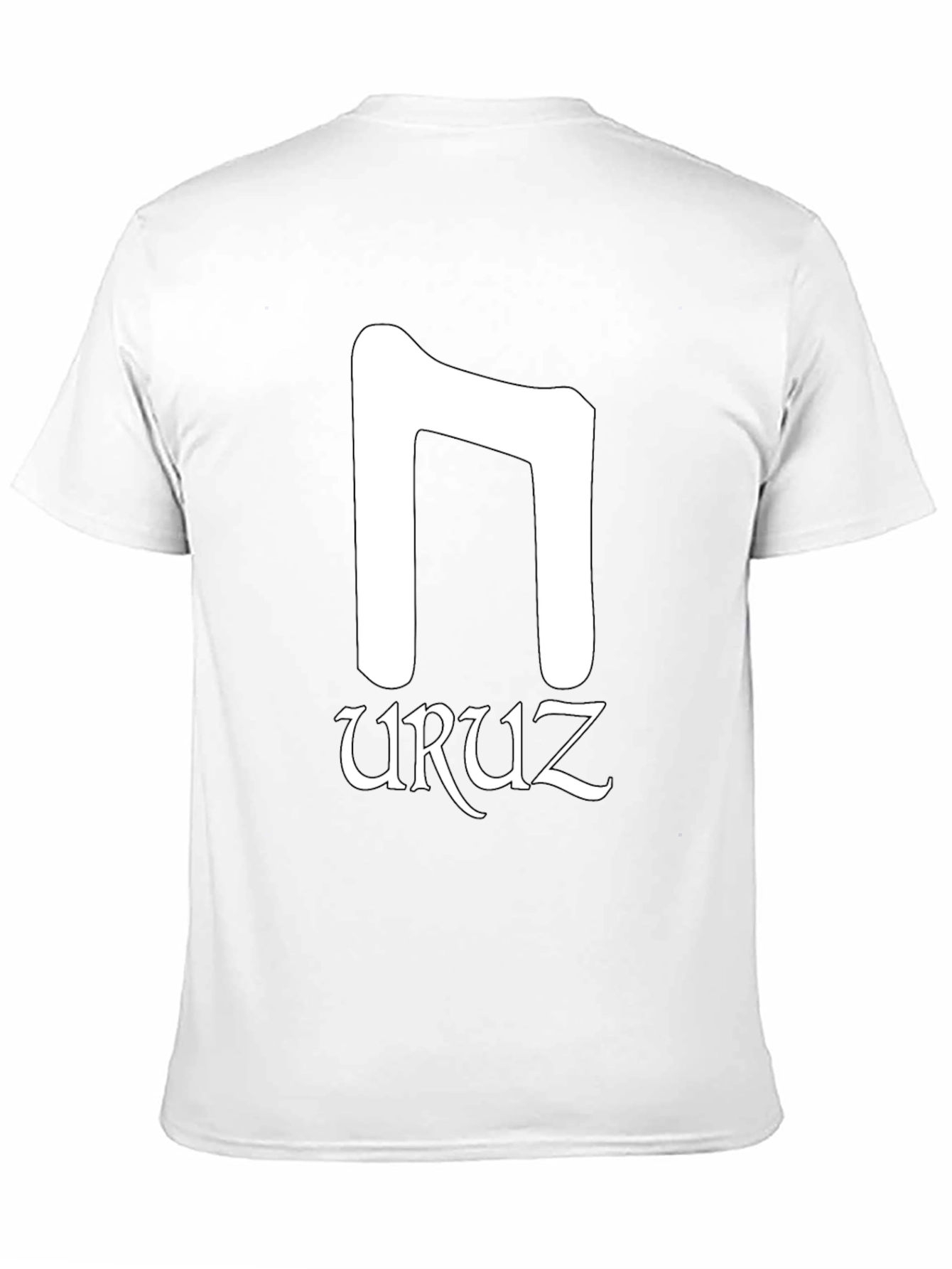 Uruz Rune Black T-Shirt - Norse Pagan Symbol