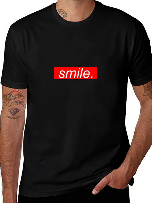 Smile Graphic Tee - Trendy Streetwear