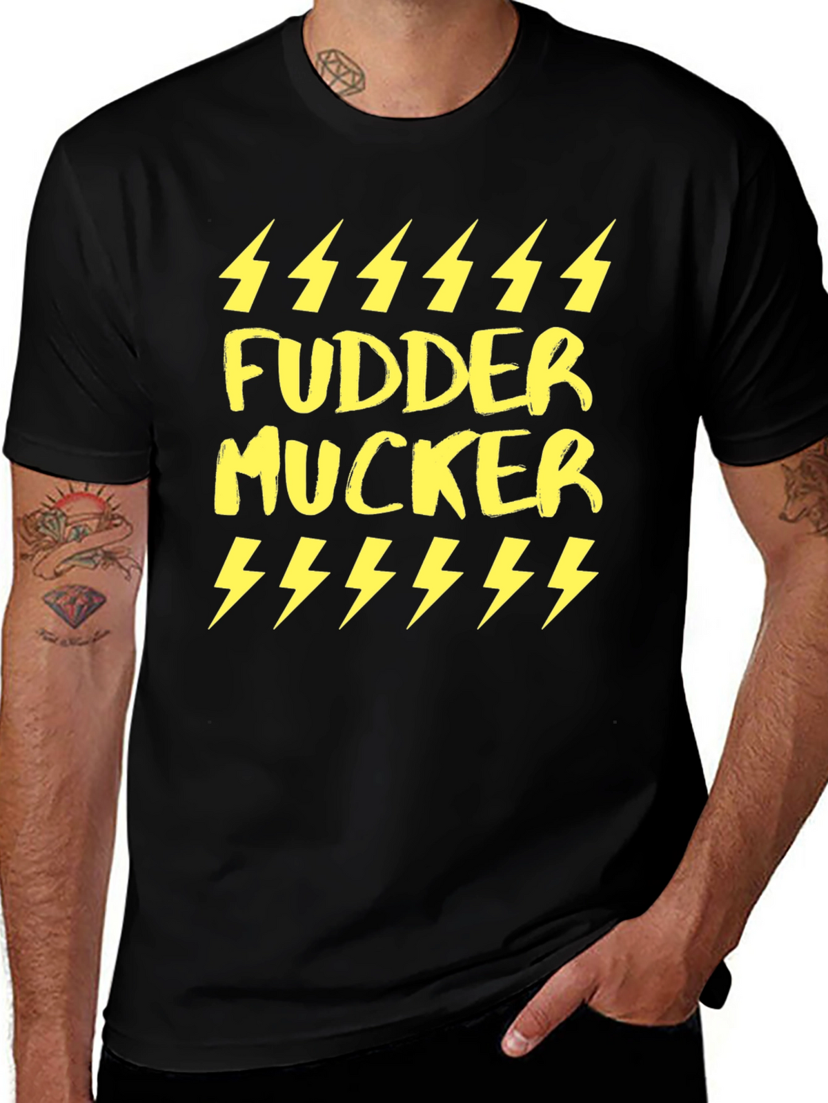 Fudder Mucker Graphic T-Shirt - Black