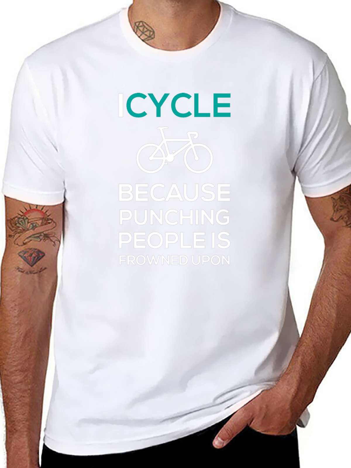 ICYCLE Because Punching People Is Frowned Upon T-Shirt