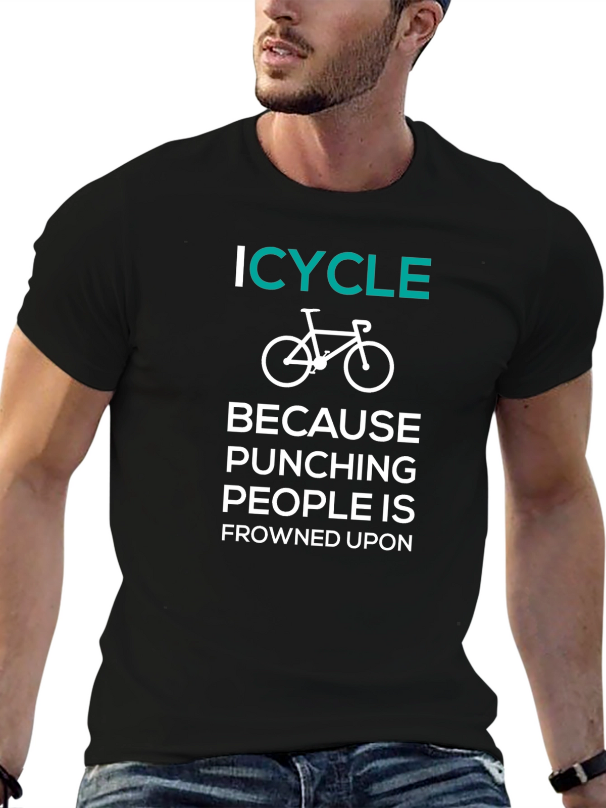 ICYCLE Because Punching People Is Frowned Upon T-Shirt