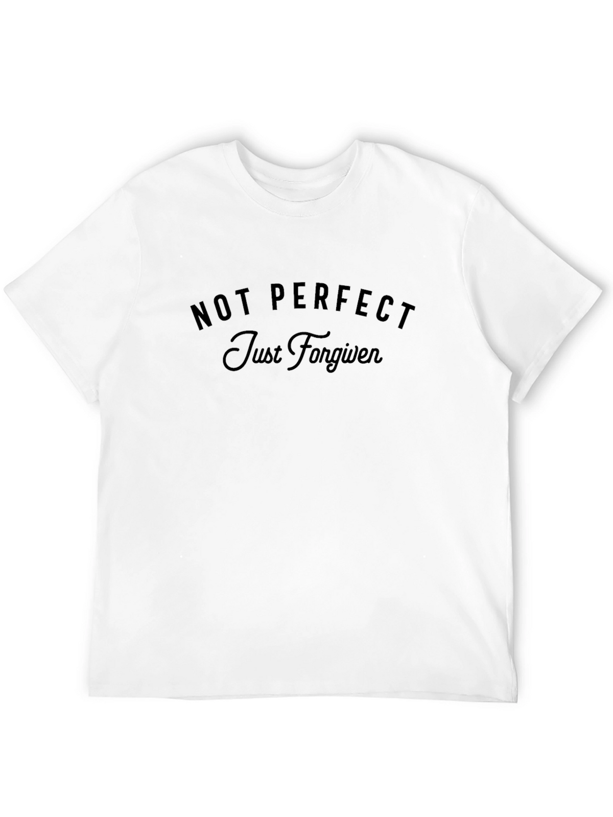 Not Perfect Just Forgiven Black T-Shirt