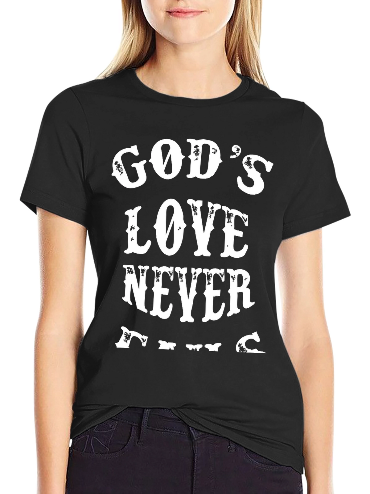 Gods Love Never Fails Graphic Tee